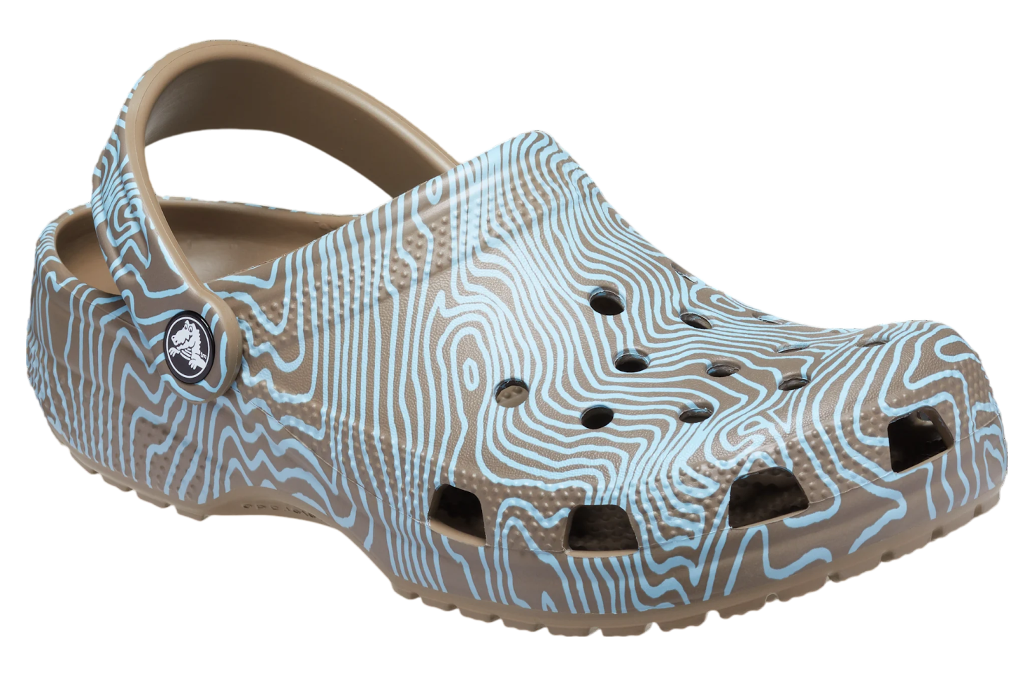 Crocs Classic Topographic Clog Khaki / Multi