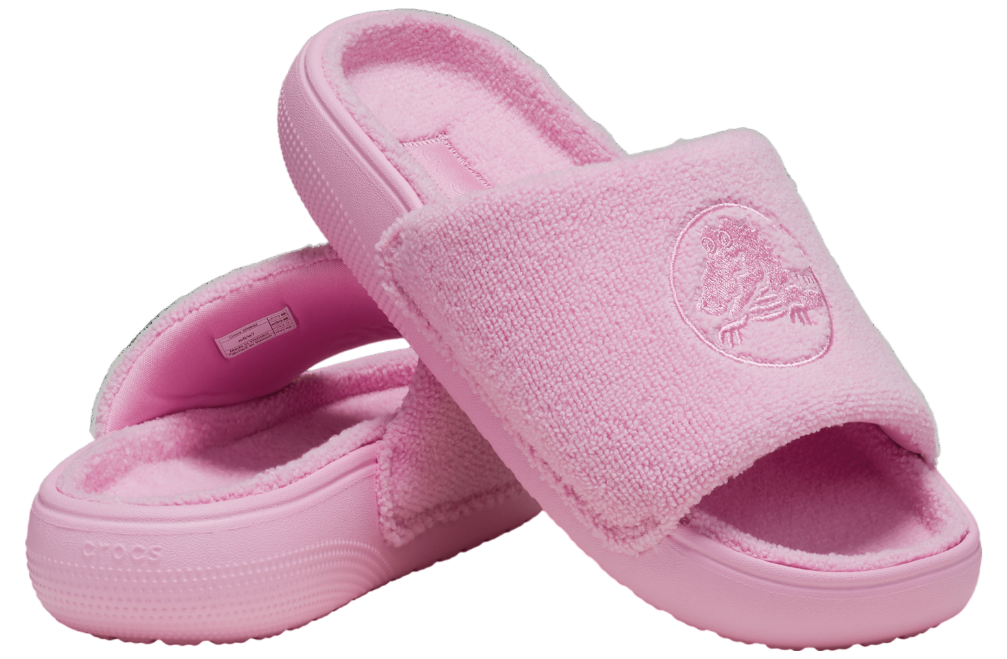 Crocs Classic Towel Slide Pink Tweed