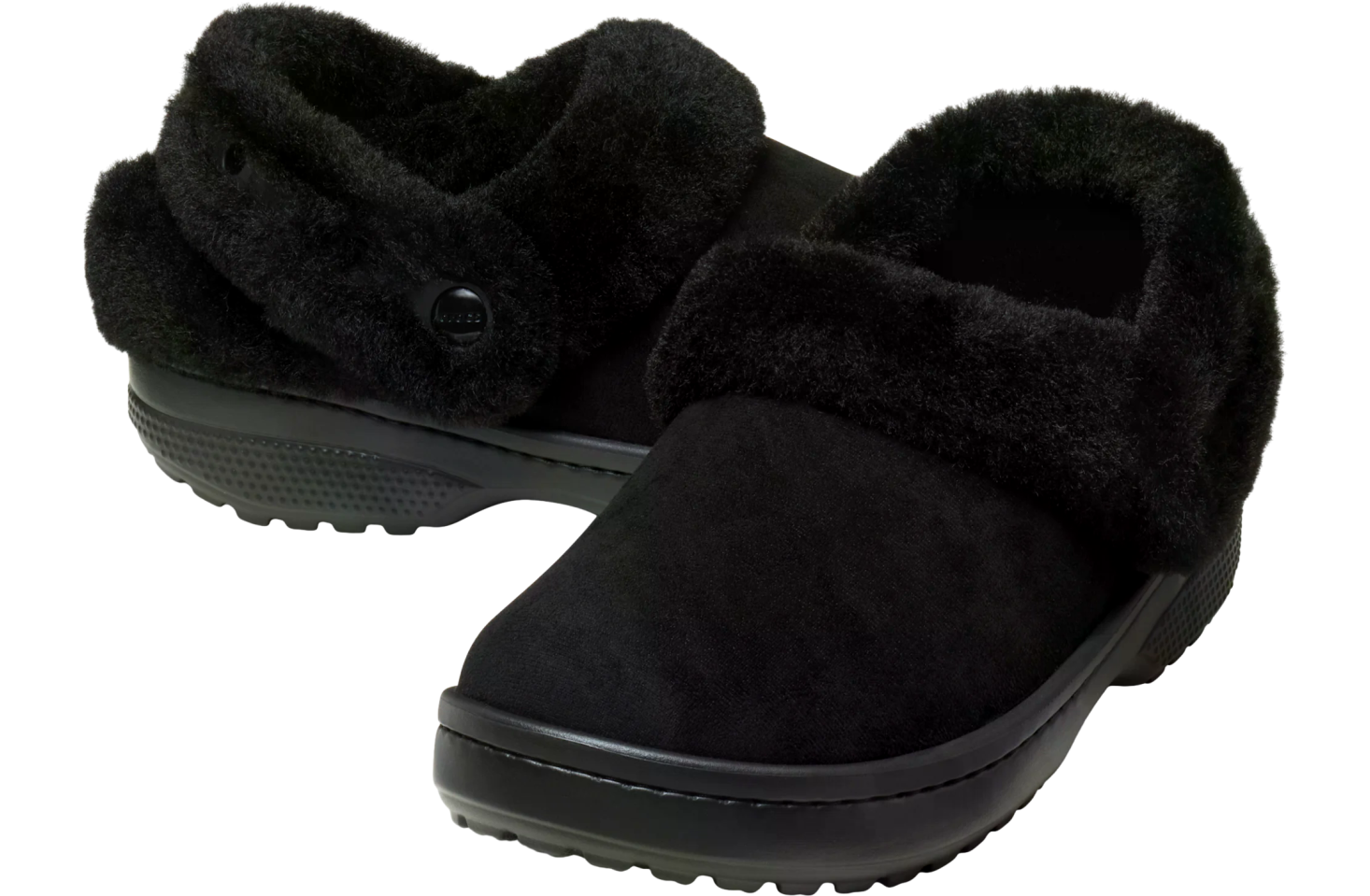Crocs Classic Unfurgettable Vegan Suede Clog Black