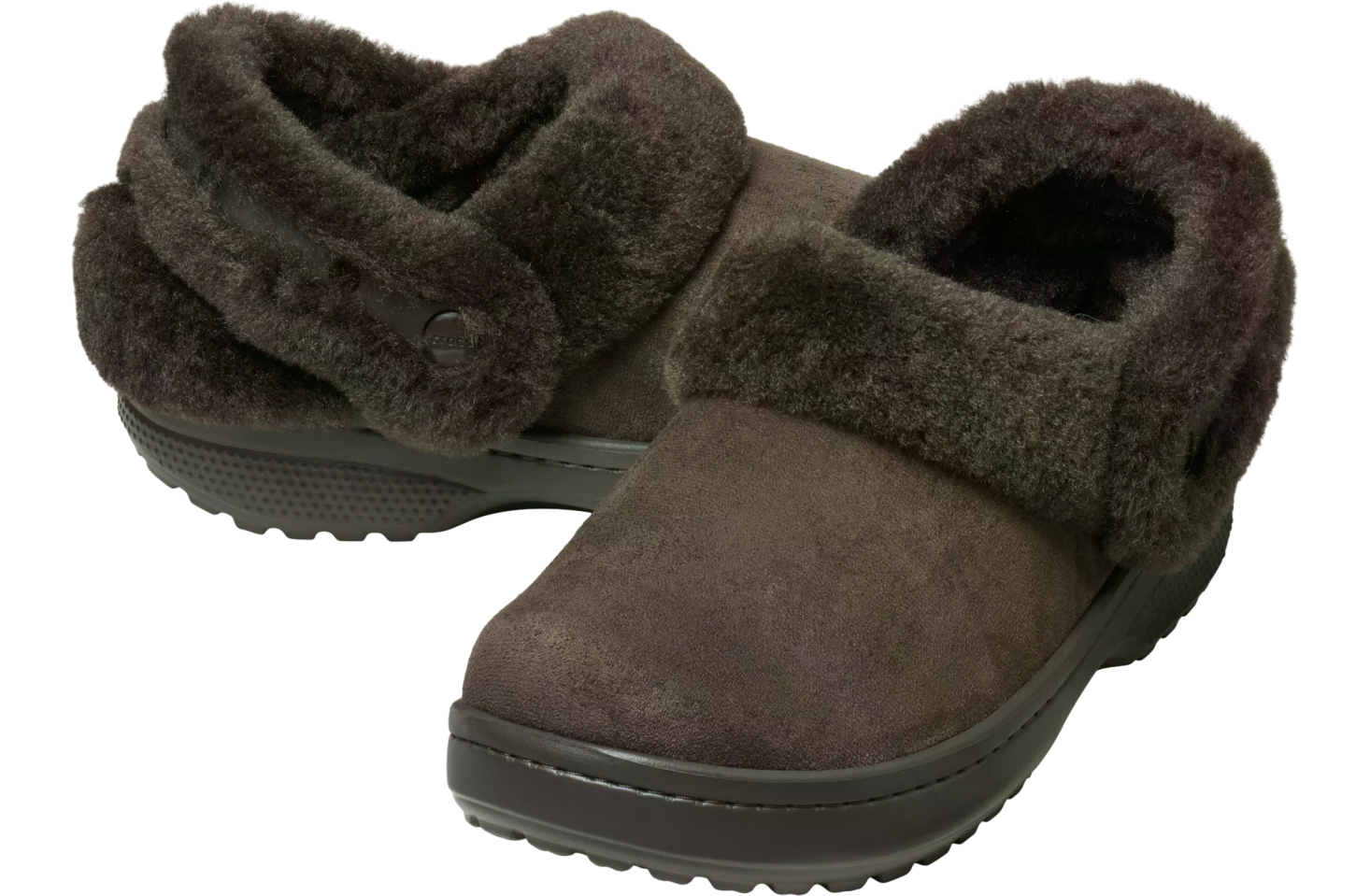 Crocs Classic Unfurgettable Vegan Suede Clog Espresso