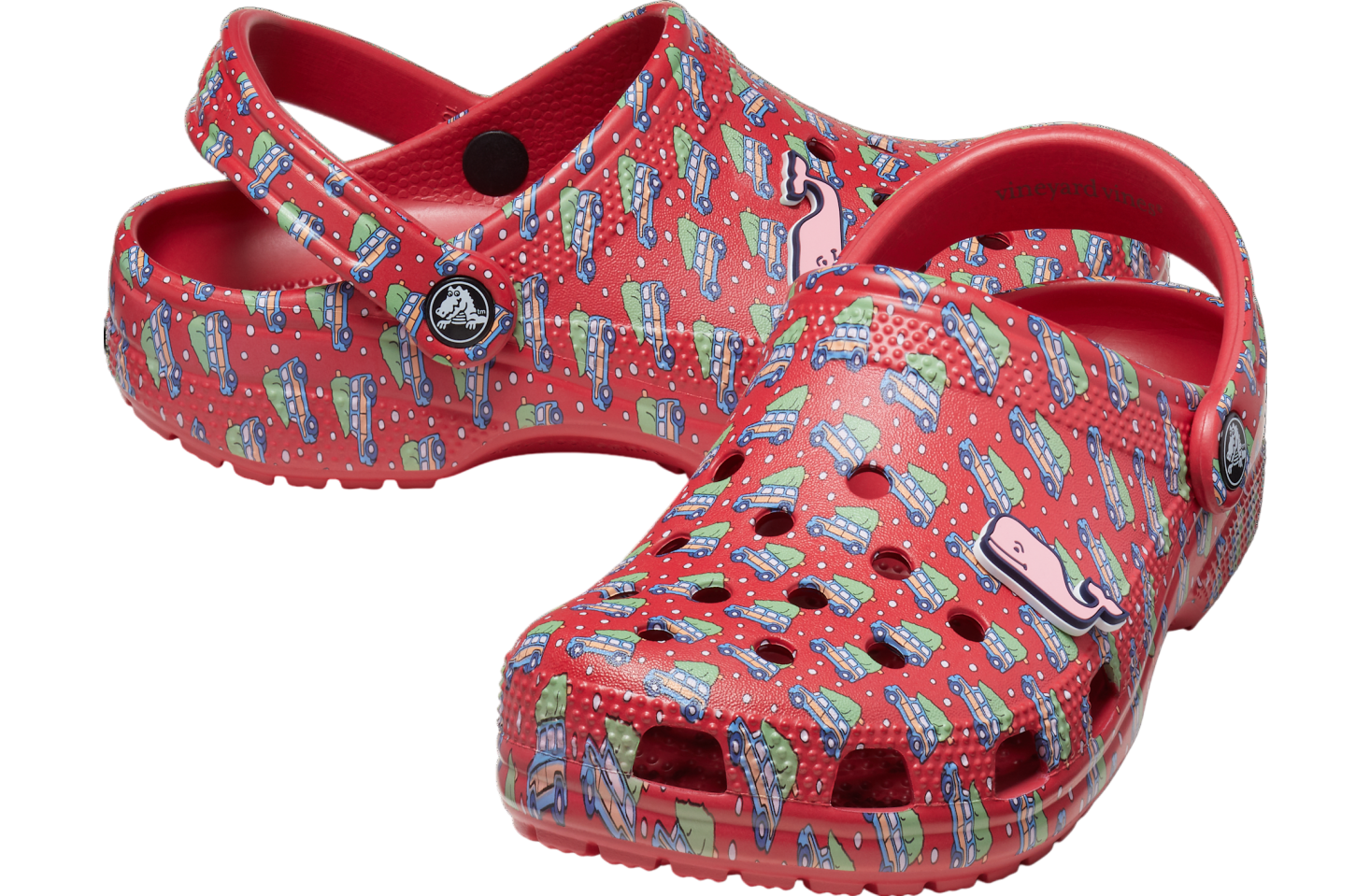 Crocs Classic Vineyard Vines Clog White / Red