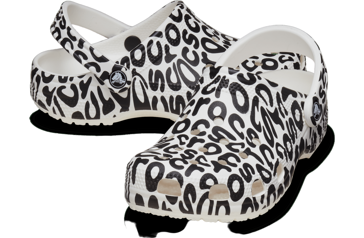 Crocs Classic Warped Logo Clog White