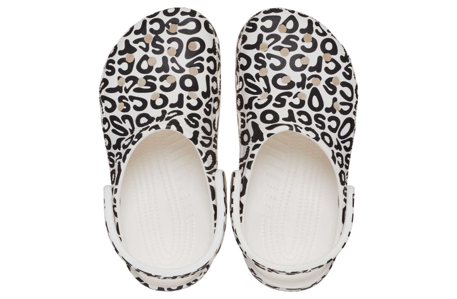 Crocs Classic Warped Logo Clog White