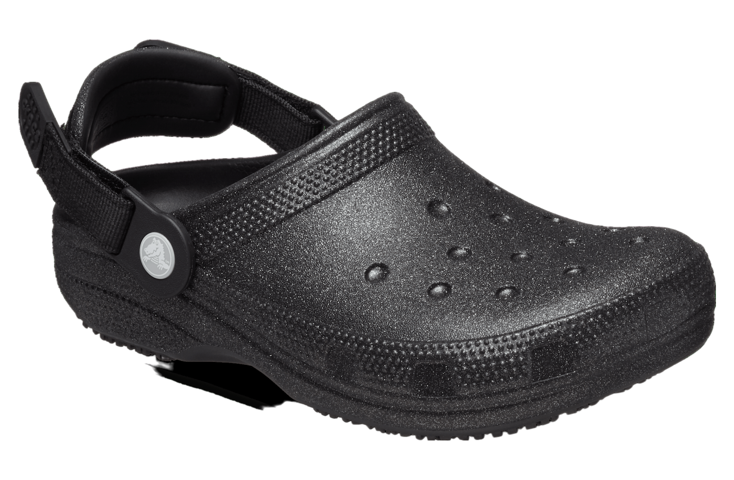 Crocs Classic Work Graphic Clog Black Glitter