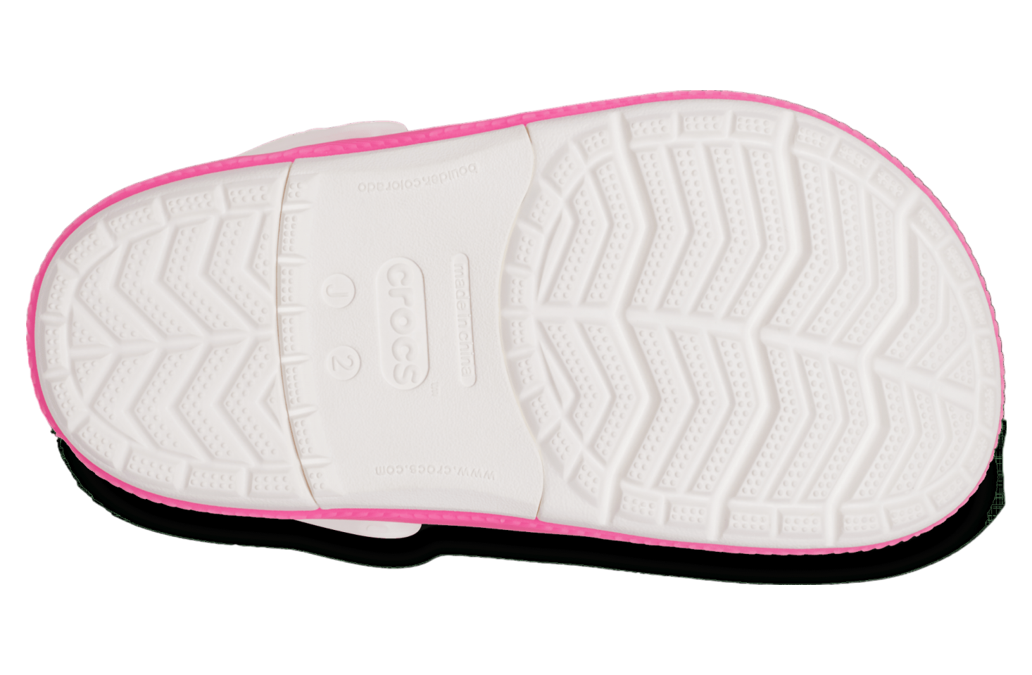 Crocs Crocband Chevron Lights Clog GS White / Pink Crush