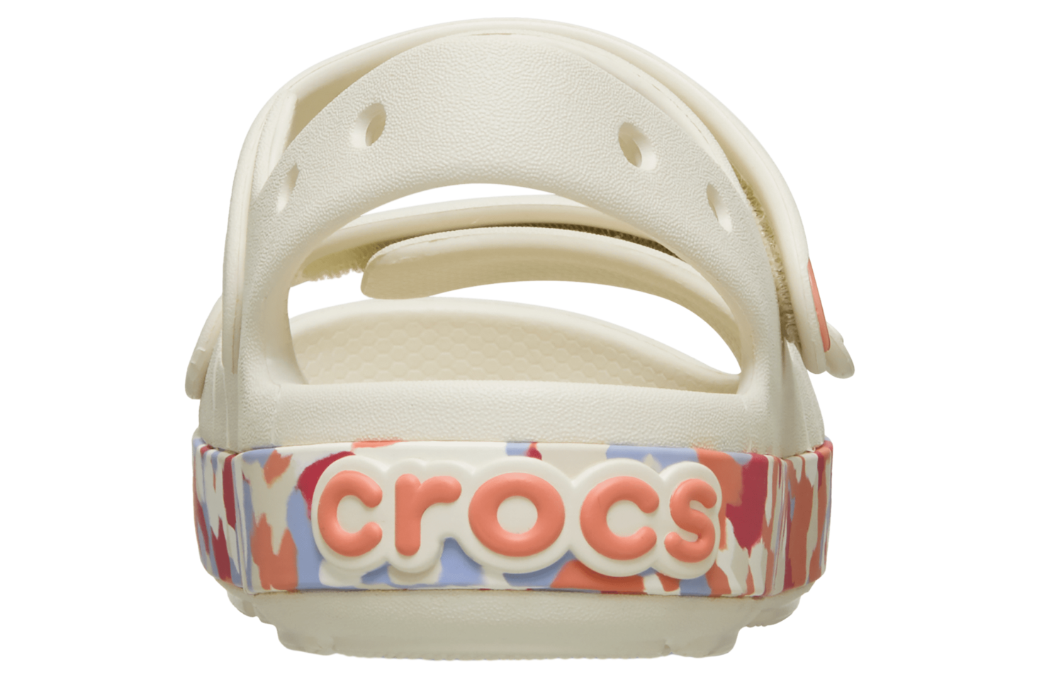 Crocs Crocband Cruiser Glow Confetti Band Sandal. GS Summit White / Guava