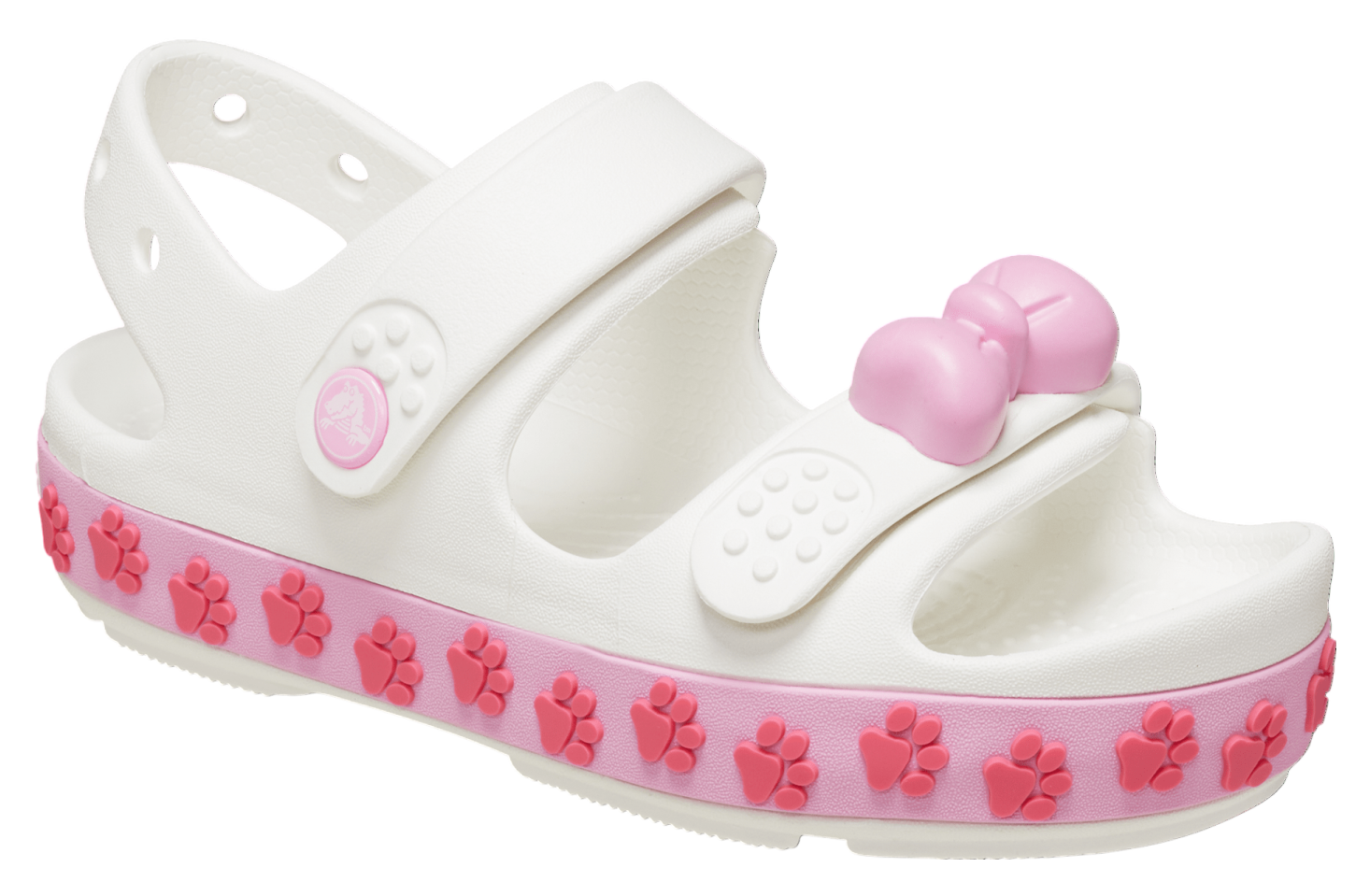 Crocs Crocband Cruiser Pet Sandal GS White / Pink Tweed