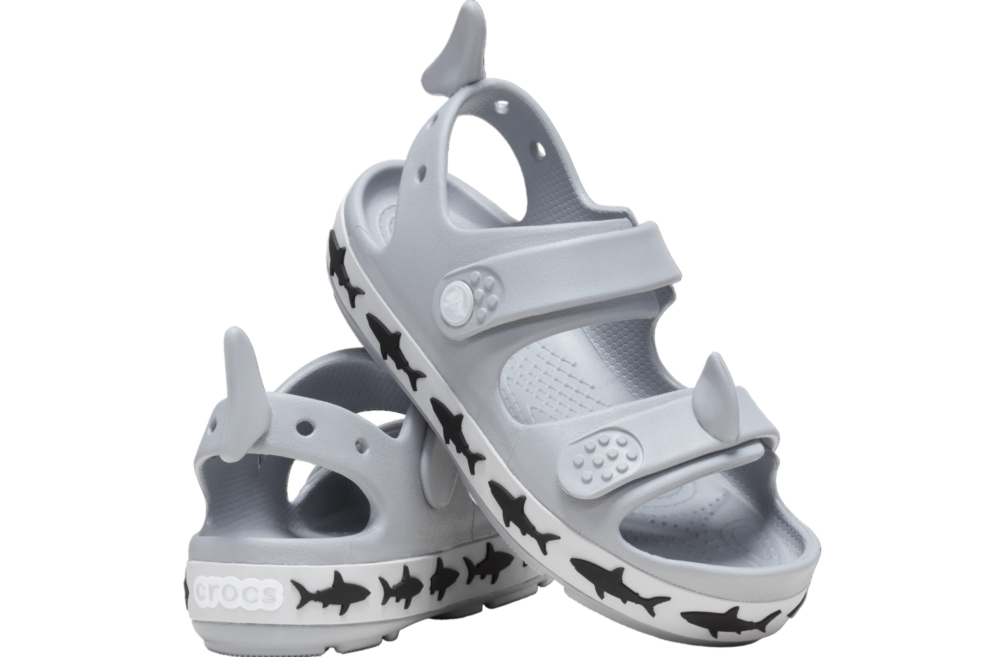 Crocs Crocband Cruiser Shark Sandal GS Light Grey