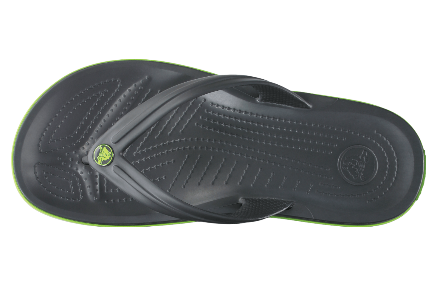 Crocs Crocband Flip Graphite / Volt Green