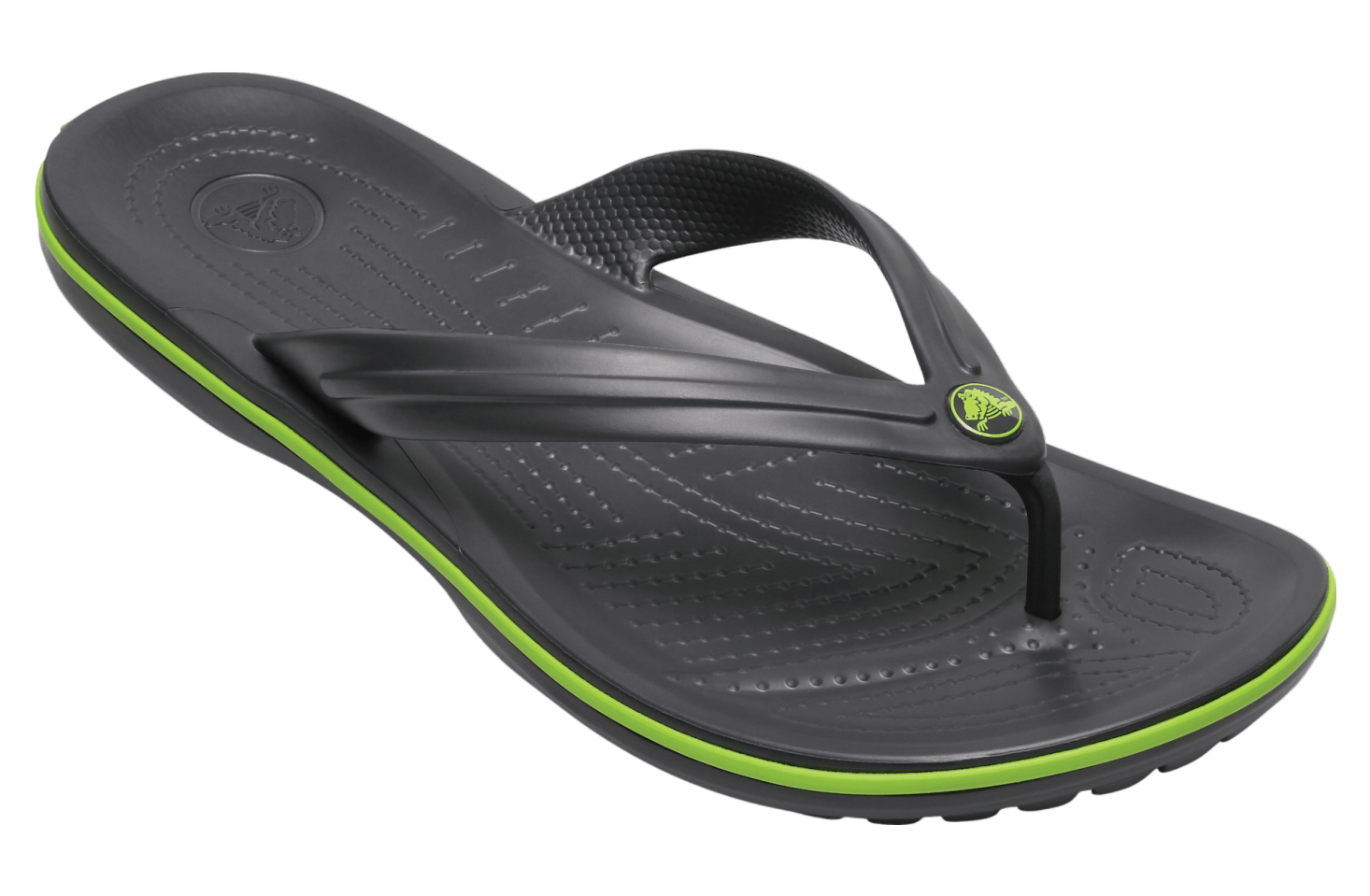 Crocs Crocband Flip Graphite / Volt Green