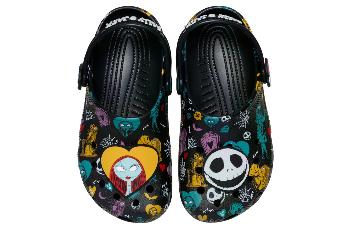 Crocs Disney Tim Burtons The Nightmare Before Christmas Jack And Sally Classic Clog Multi