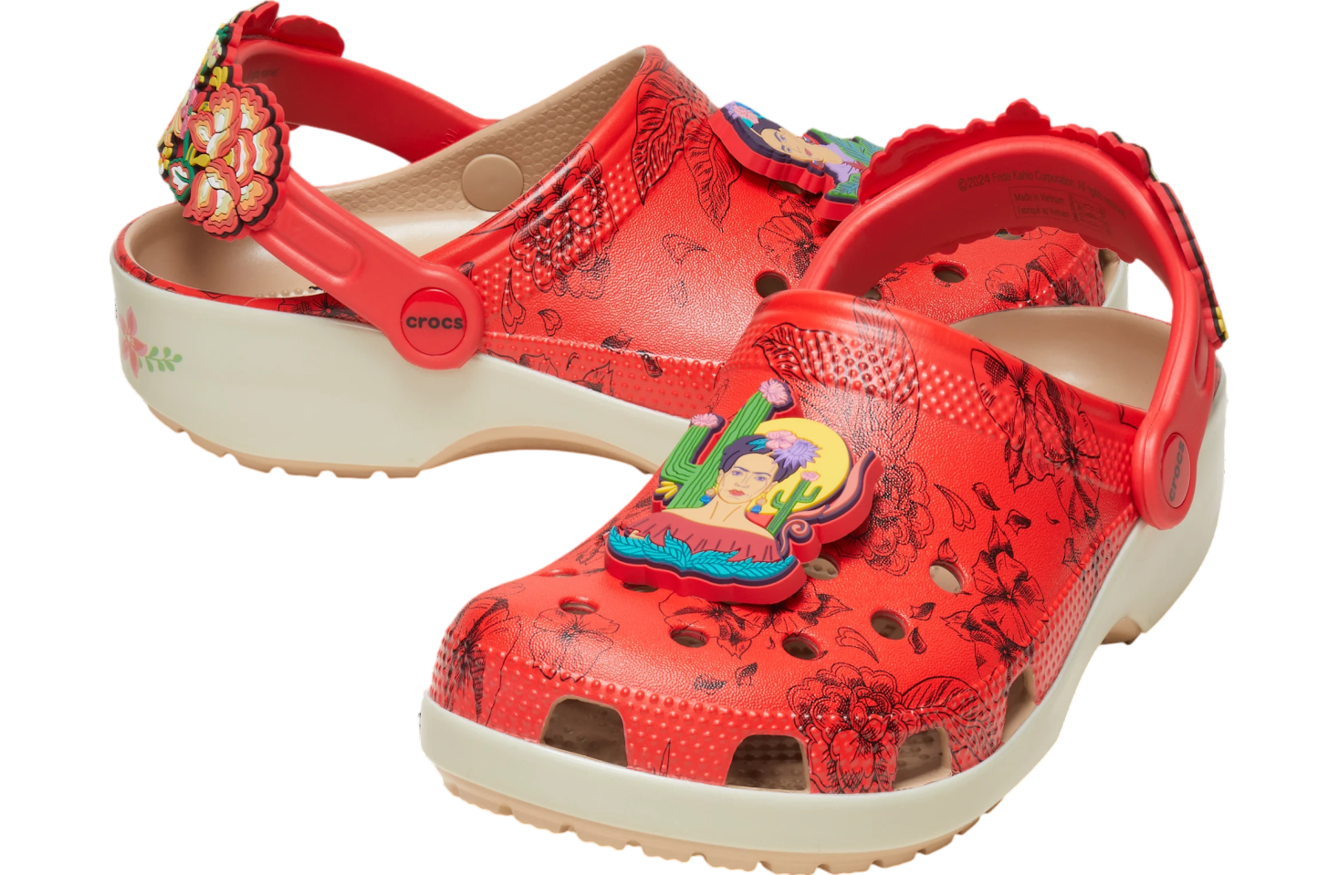 Crocs Frida Kahlo Classic Clog Bone