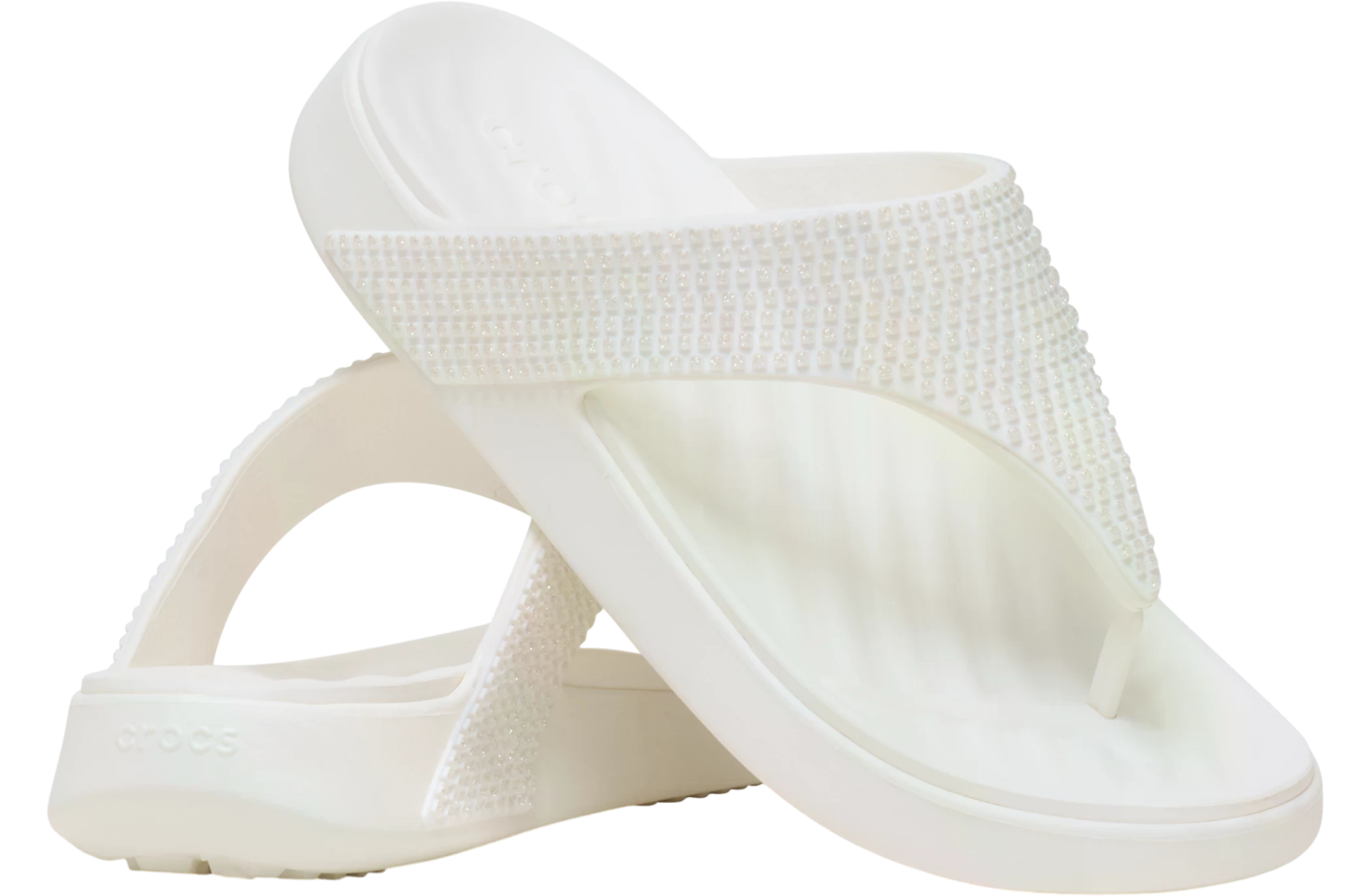 Crocs Getaway Gems Triangle Flip WMNS Chalk