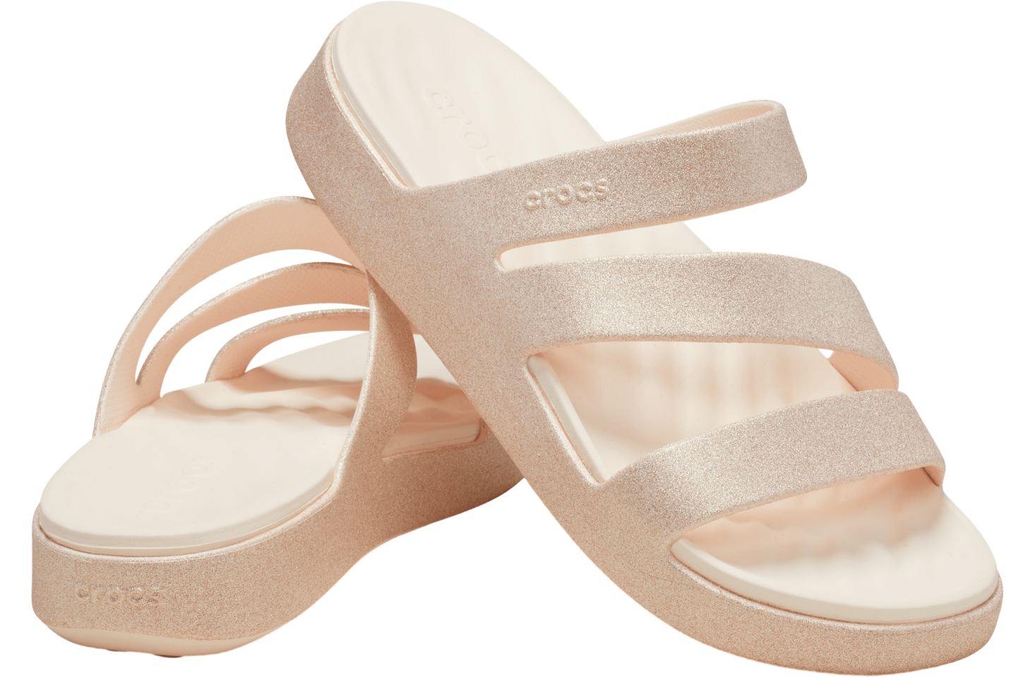 Crocs Getaway Glimmer Strappy WMNS Peach Ice
