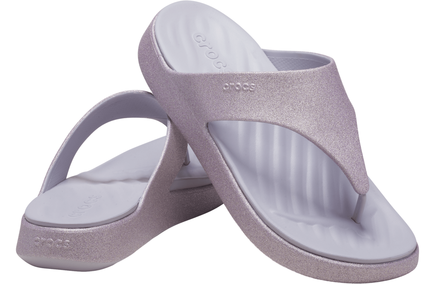 Crocs Getaway Glimmer Triangle Flip WMNS Mauve Mist