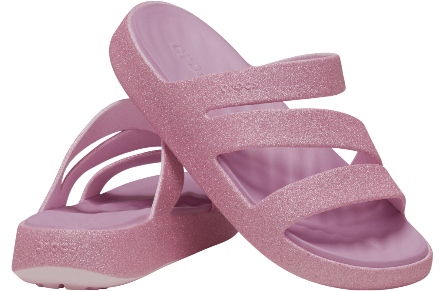 Crocs Getaway Glitter Strappy WMNS Pink Milk