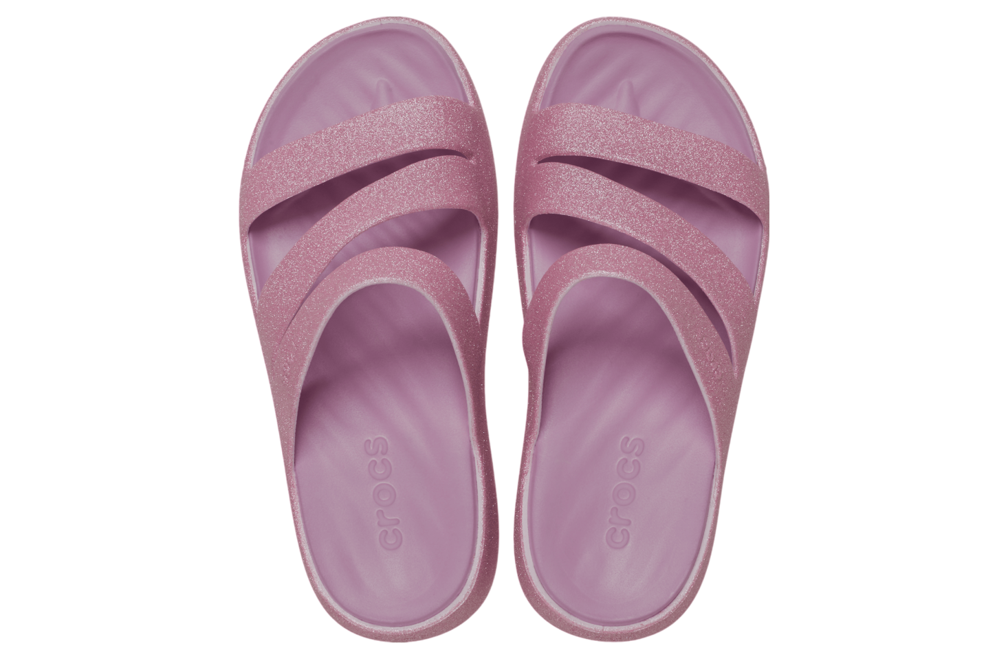 Crocs Getaway Glitter Strappy WMNS Pink Milk