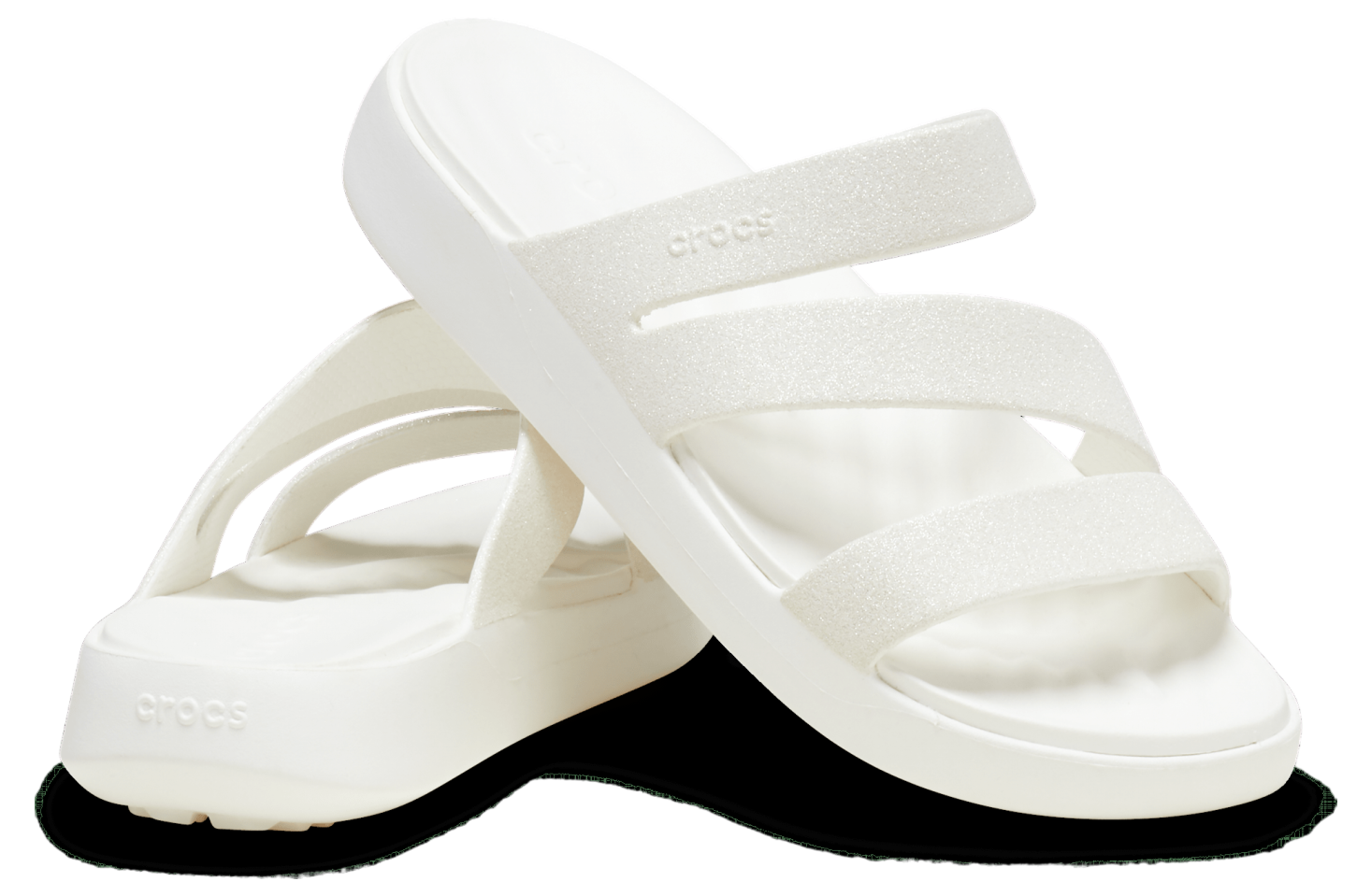 Crocs Getaway Glitter Strappy WMNS White