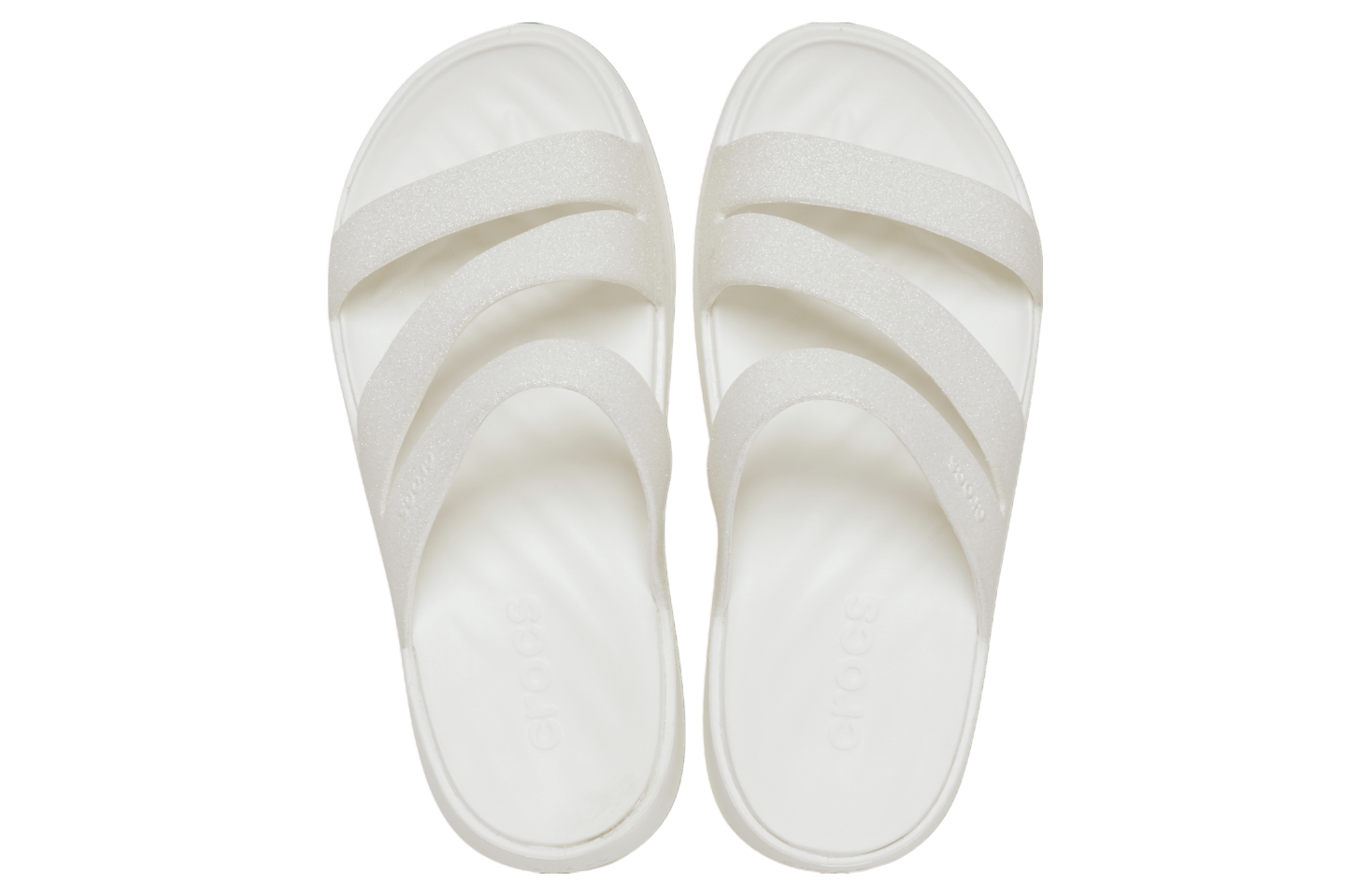 Crocs Getaway Glitter Strappy WMNS White