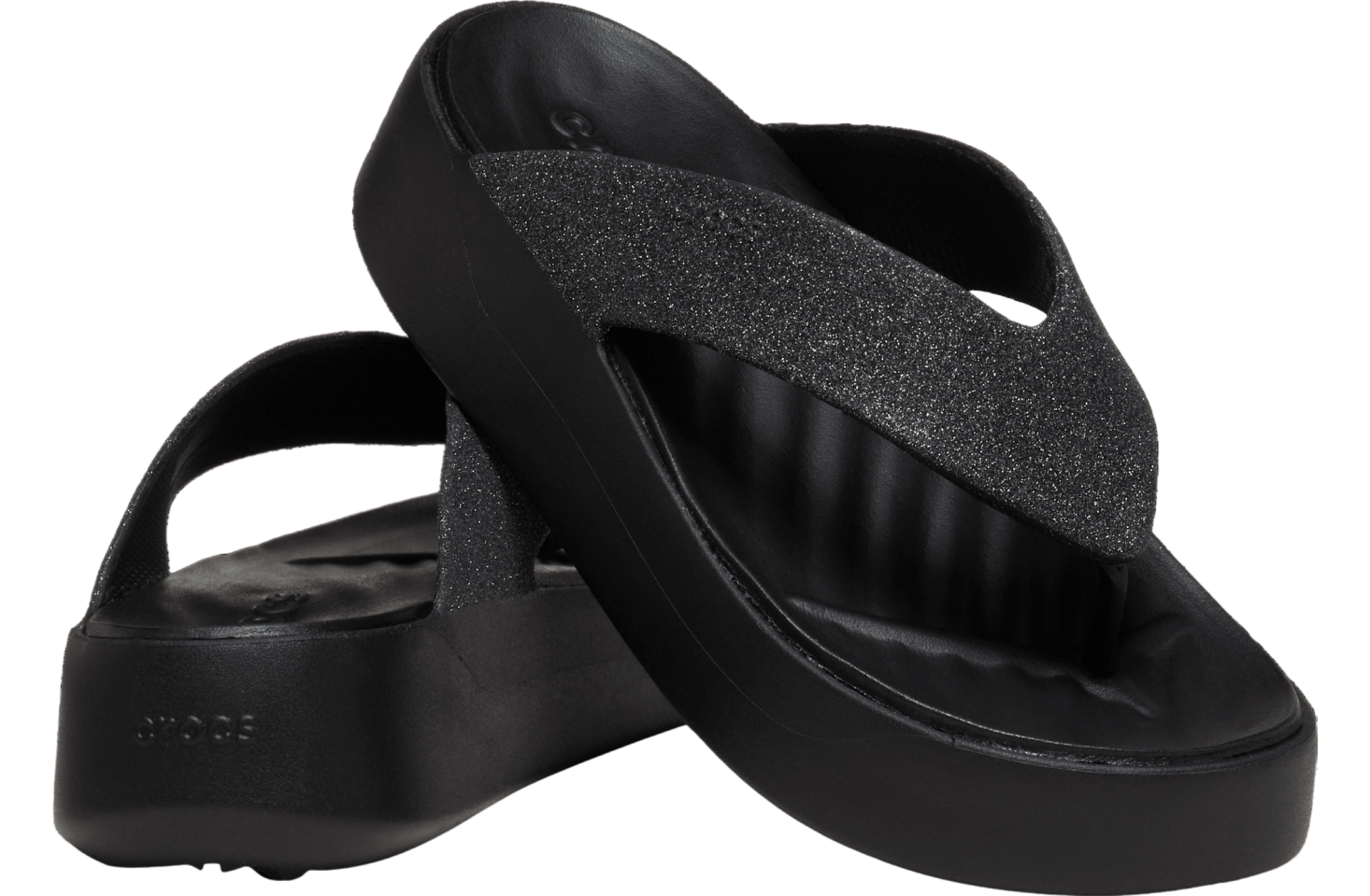 Crocs Getaway Platform Glitter Flip WMNS Black