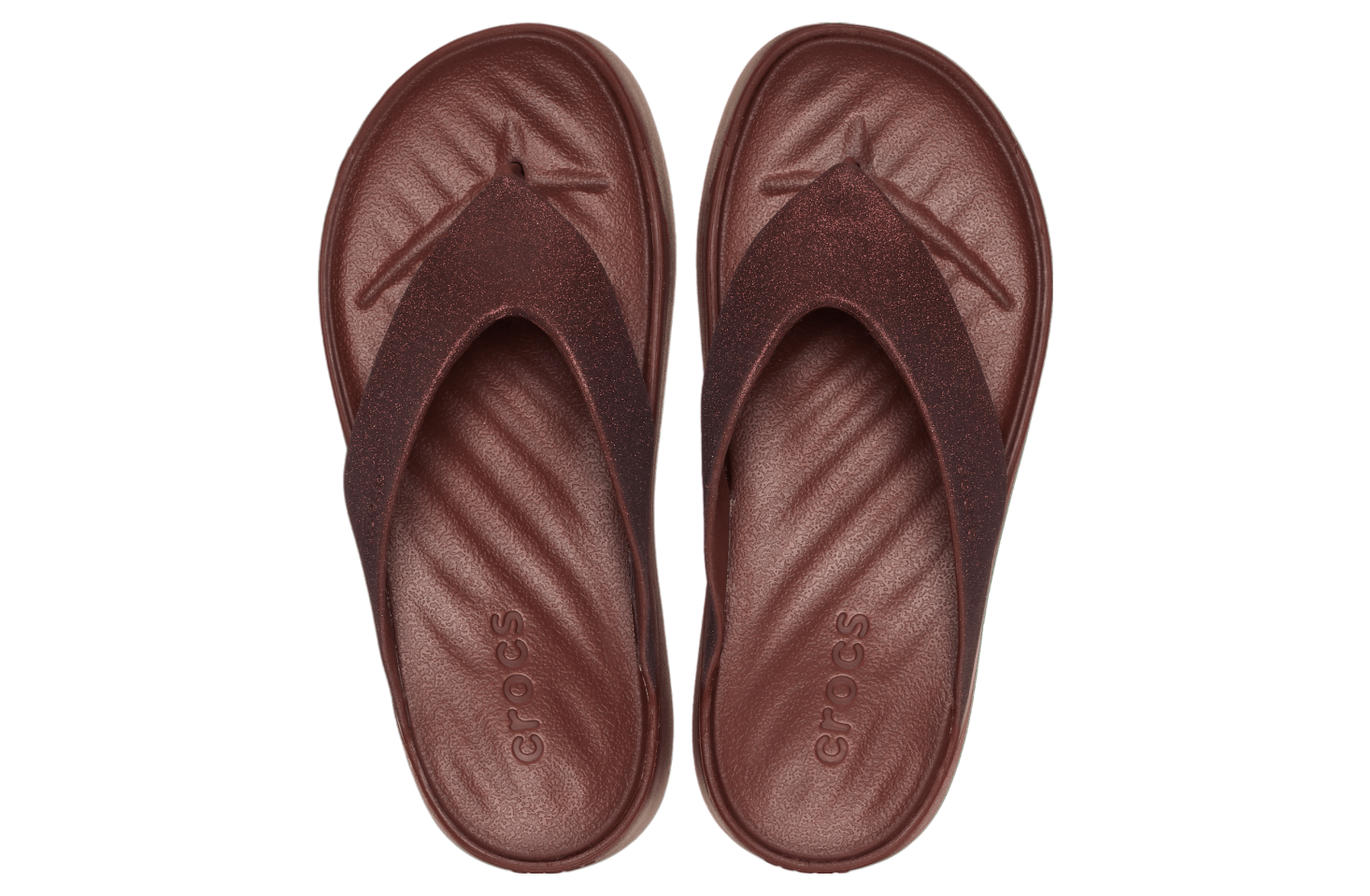 Crocs Getaway Platform Glitter Flip WMNS Dark Clay