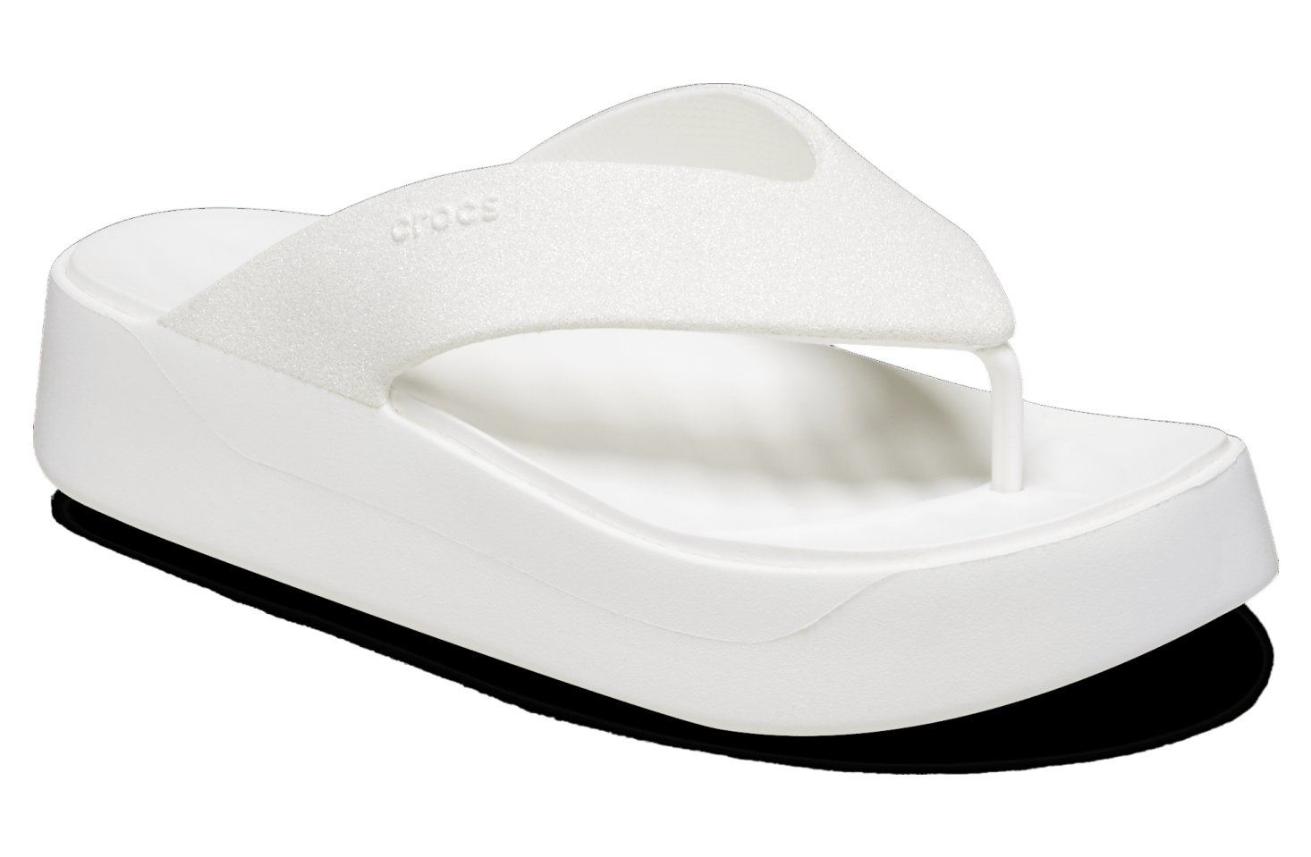 Crocs Getaway Platform Glitter Flip WMNS White