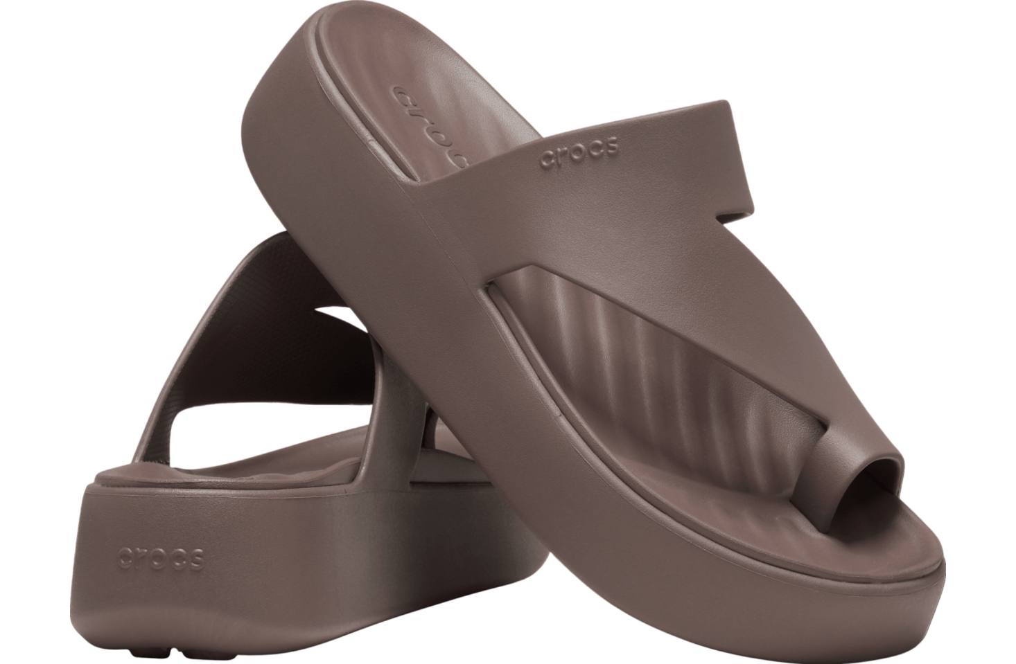 Crocs Getaway Platform Toe Loop WMNS Truffle