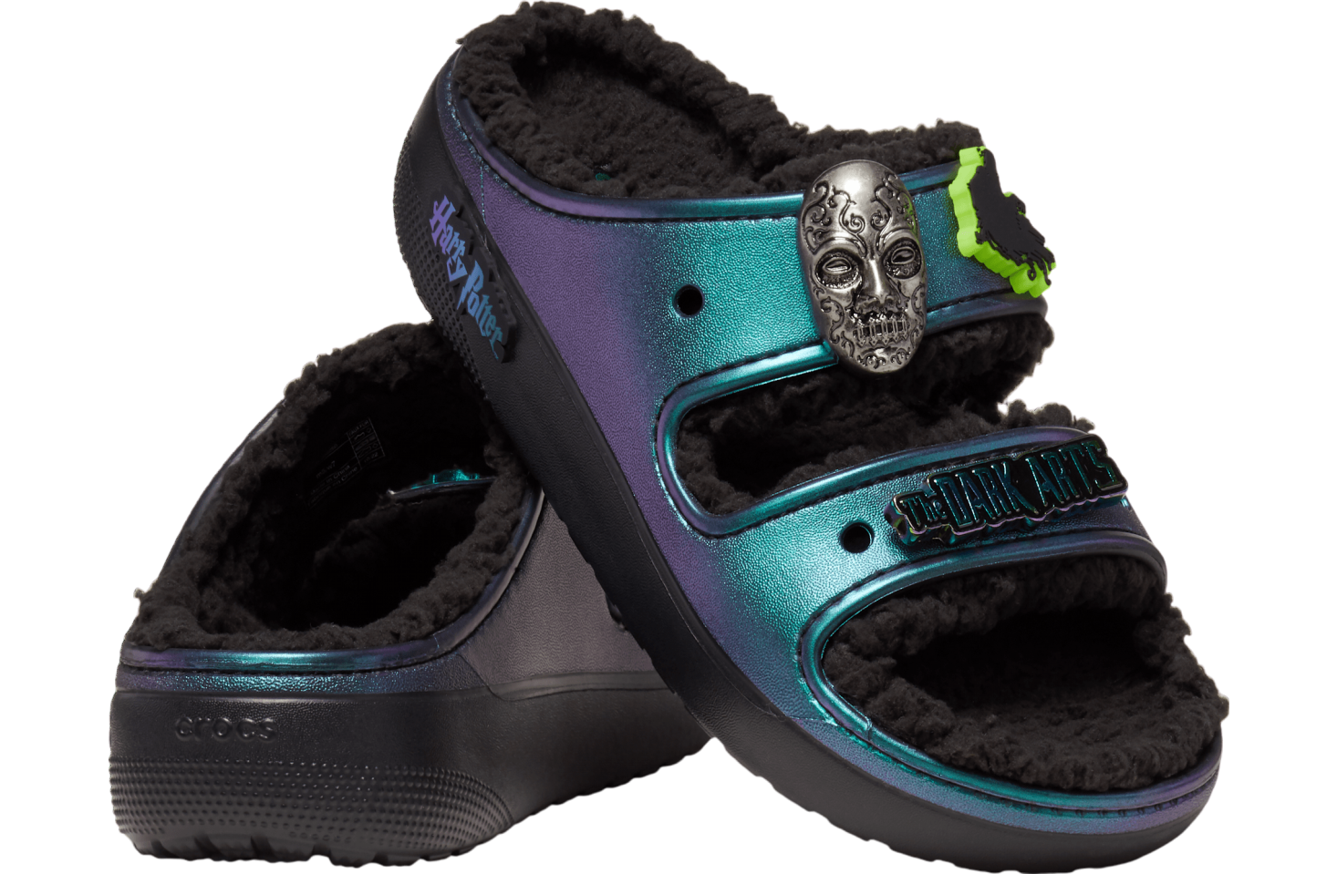 Crocs Harry Potter Classic Lined Sandal Black / Iridescent