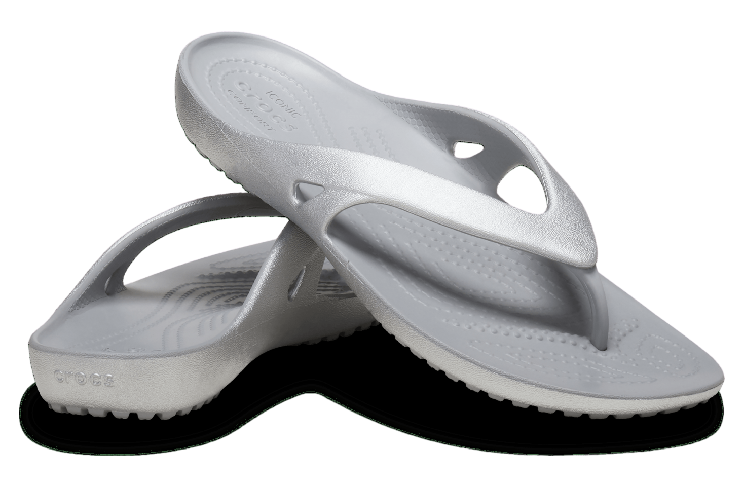 Crocs Kadee II Metallic Flip WMNS Silver