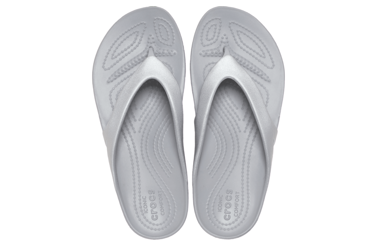 Crocs Kadee Ii Metallic Flip Wmns Silver