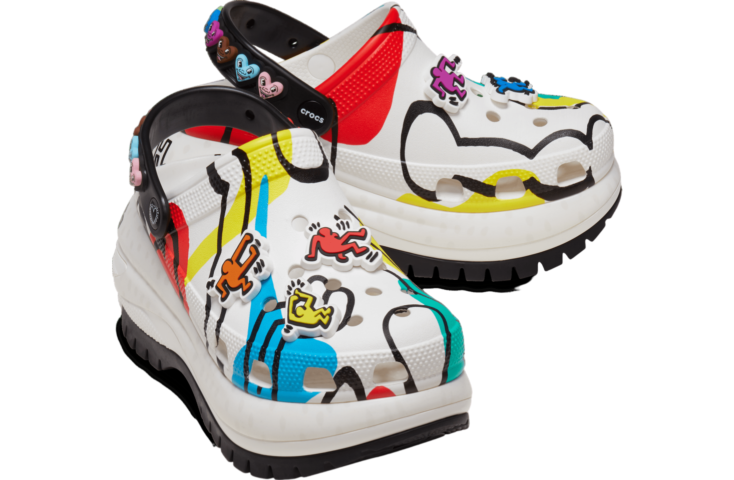 Crocs Keith Haring Mega Crush Clog Black