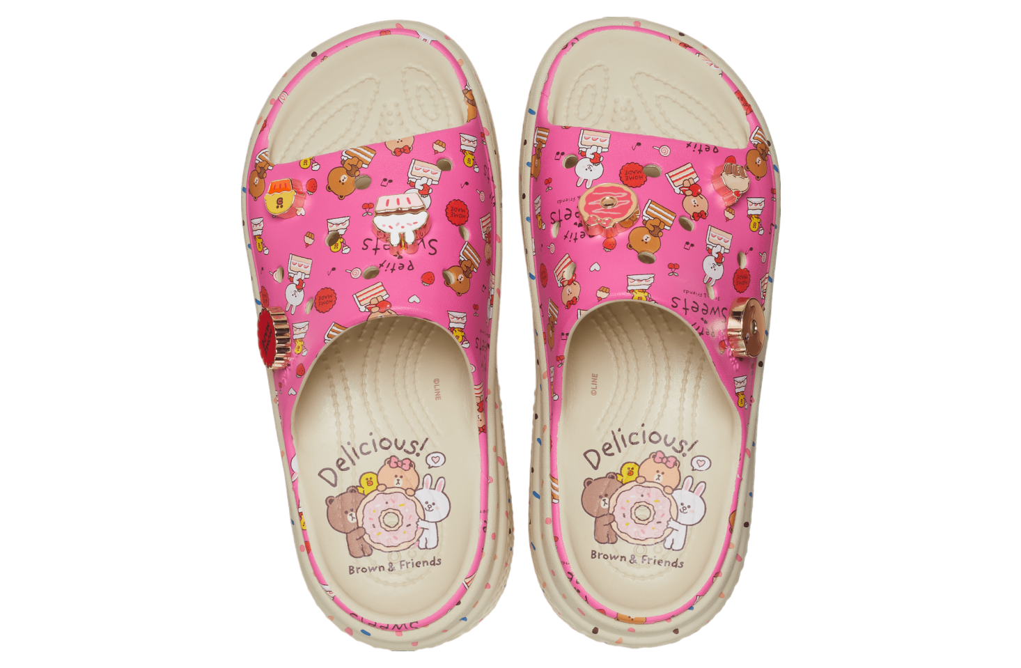 Crocs Line Friends Stomp Slide Bone