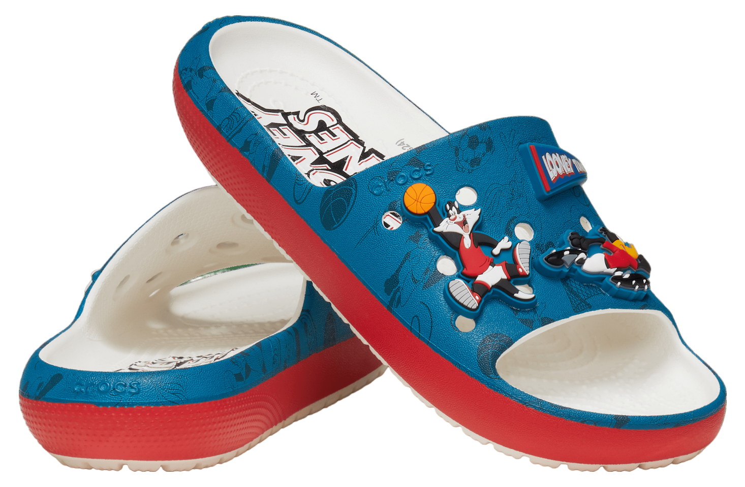 Crocs Looney Tunes Classic Slide GS White