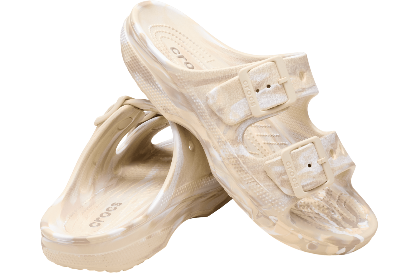 Crocs Marbled Saturday Sandal WMNS Bone / Multi