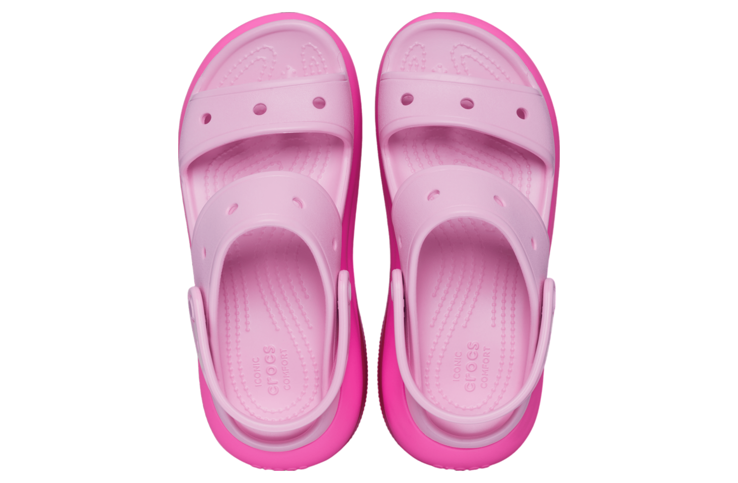 Crocs Mega Crush Matte Sandal Pink Tweed / Multi