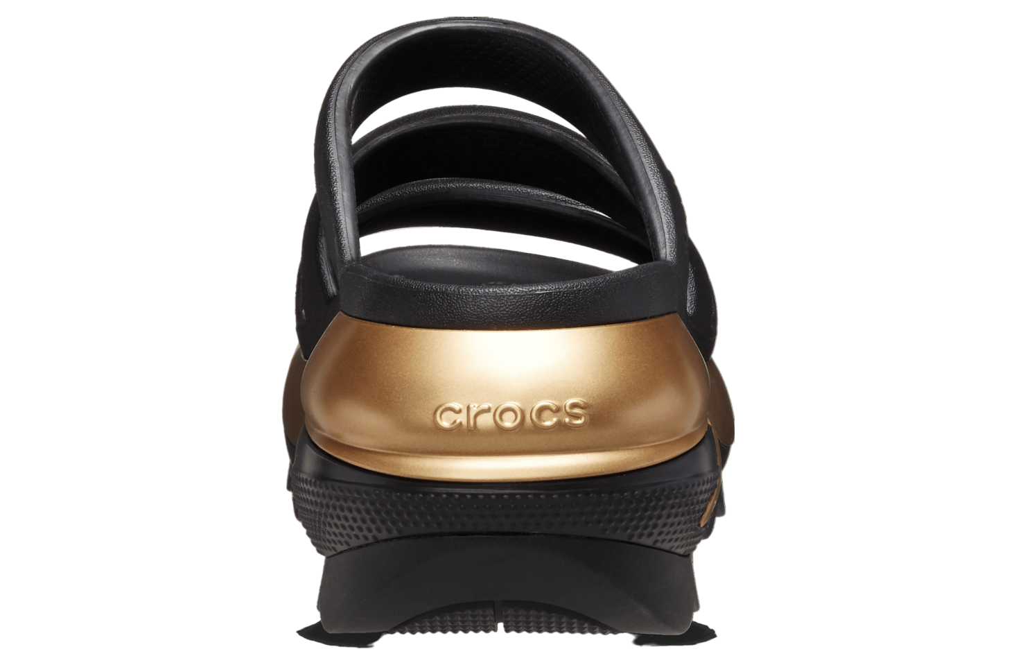 Crocs Mega Crush Metallic Triple Strap Black / Gold