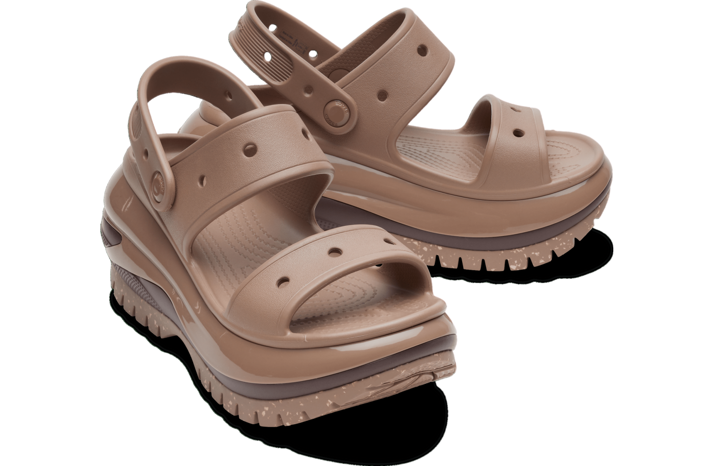 Crocs Mega Crush Sandal Latte