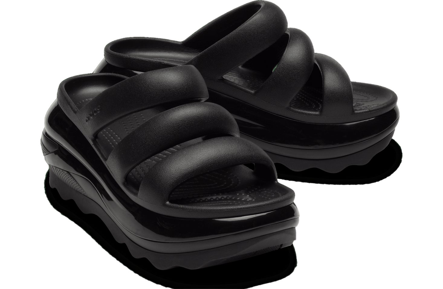 Crocs Mega Crush Triple Strap Black