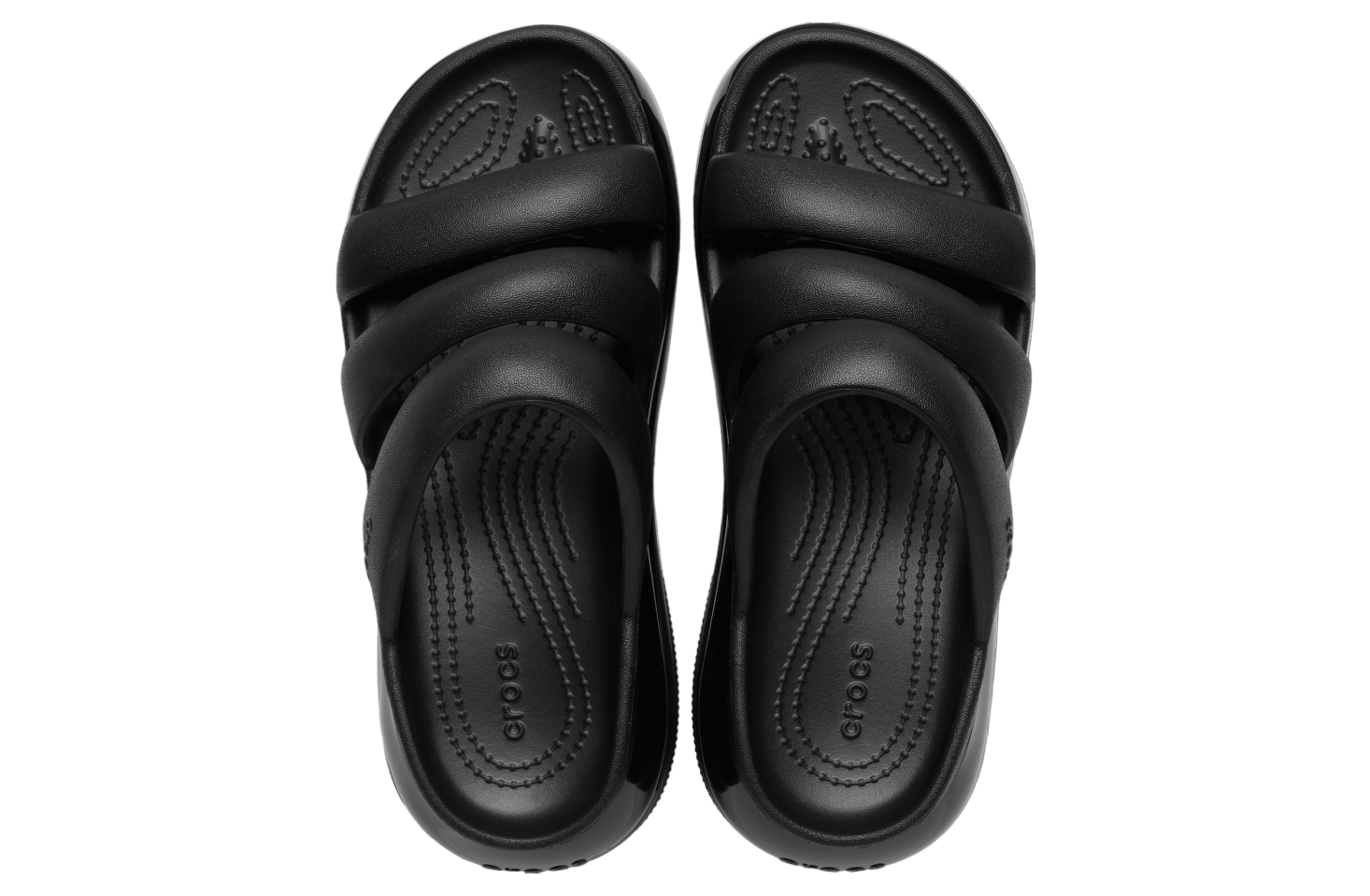 Crocs Mega Crush Triple Strap Black