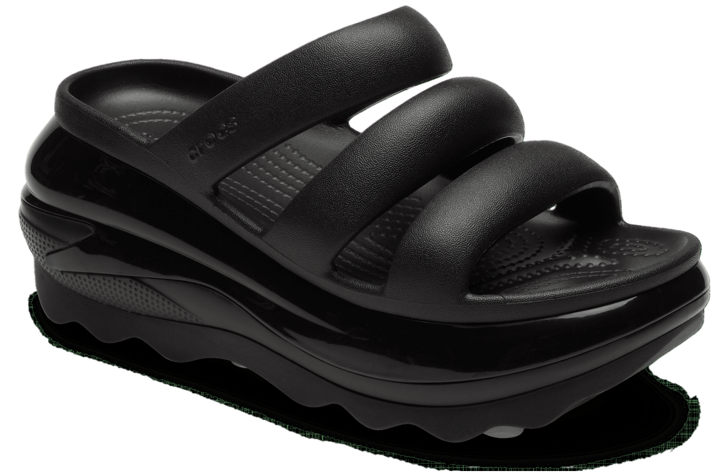 Crocs Mega Crush Triple Strap Black