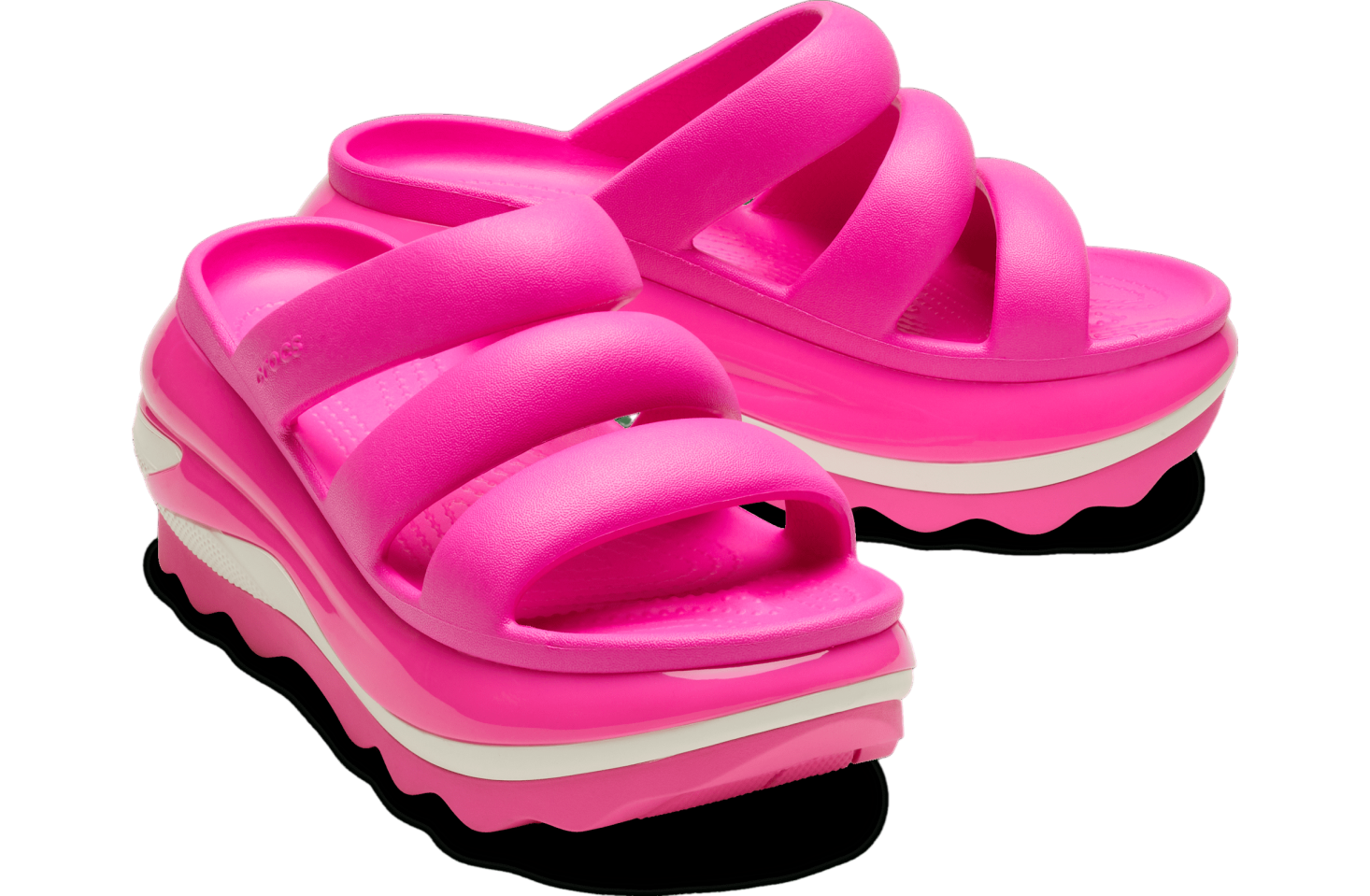 Crocs Mega Crush Triple Strap Pink Crush