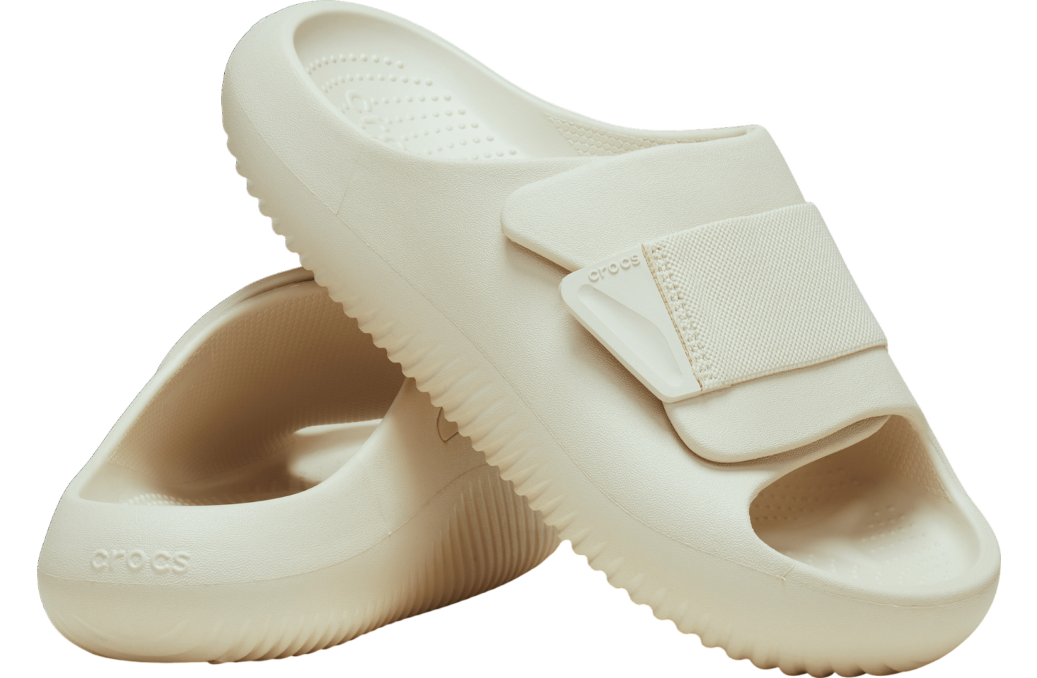 Crocs Mellow Luxe Recovery Slide Stucco