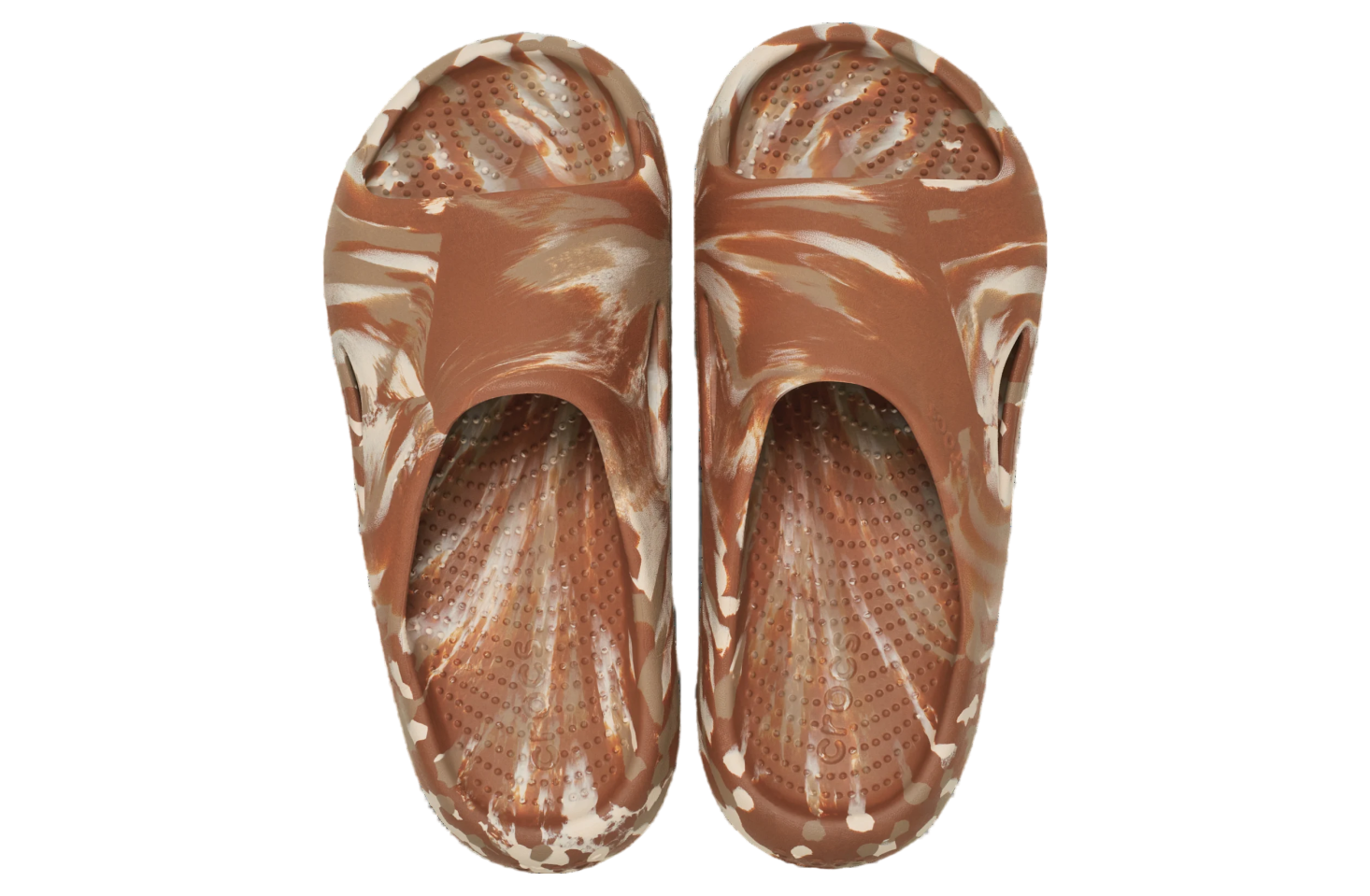 Crocs Mellow Marbled Slide Cognac