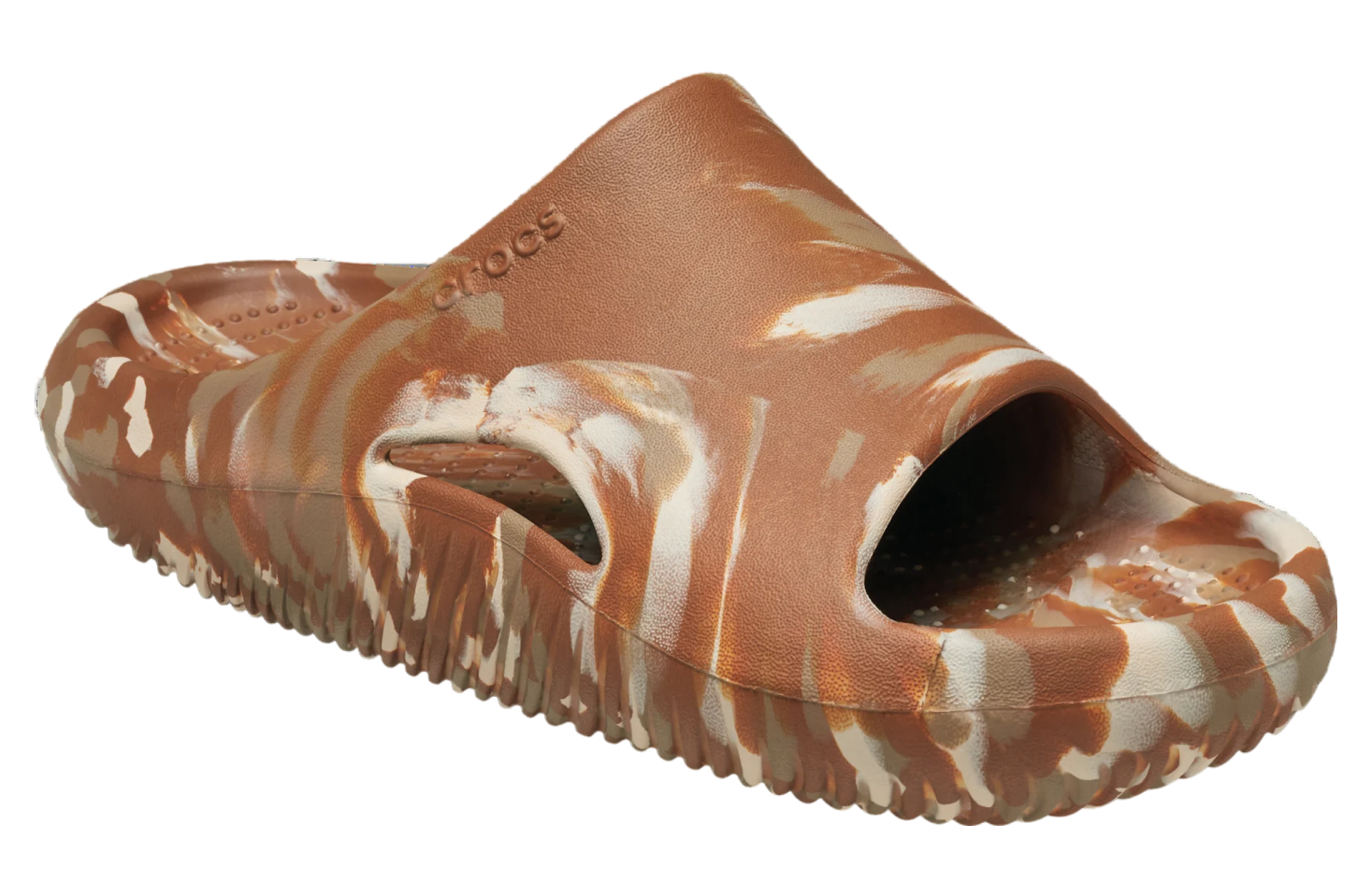 Crocs Mellow Marbled Slide Cognac