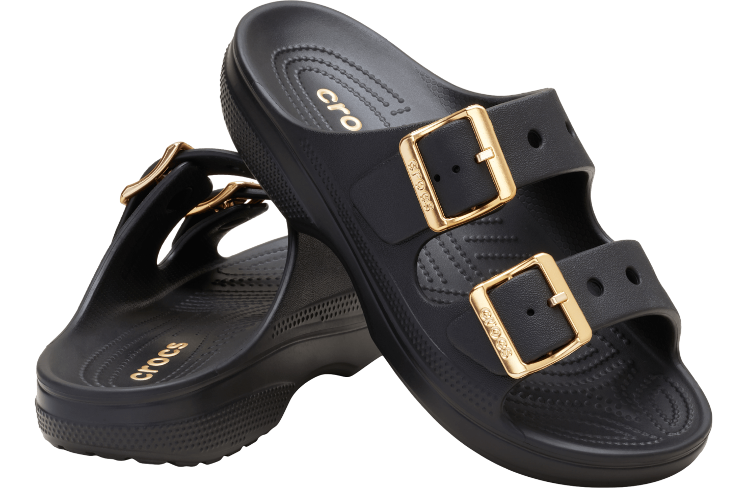 Crocs Metallic Buckle Saturday Sandal WMNS Black