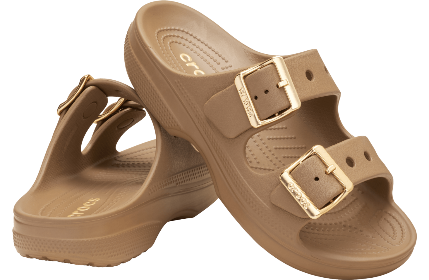 Crocs Metallic Buckle Saturday Sandal WMNS Sepia