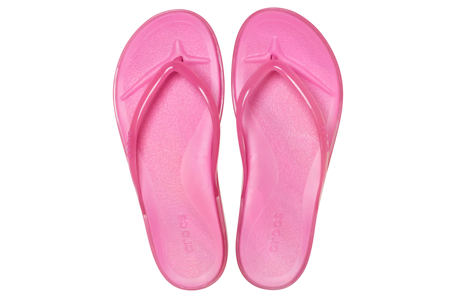 Crocs Miami Jelly Round Toe Flip WMNS Pink Lemonade Jelly