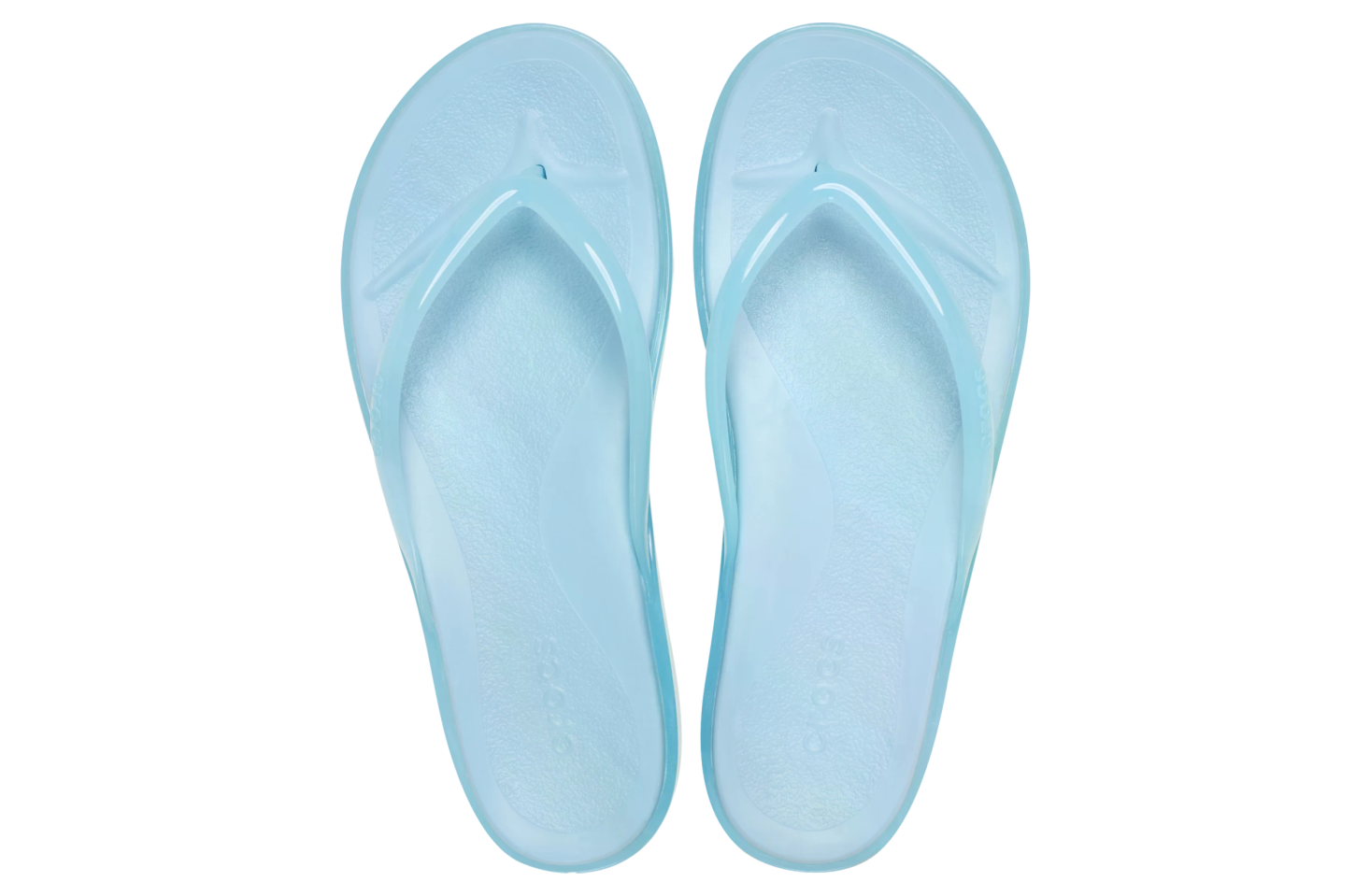Crocs Miami Jelly Round Toe Flip WMNS Sky Blue Jelly