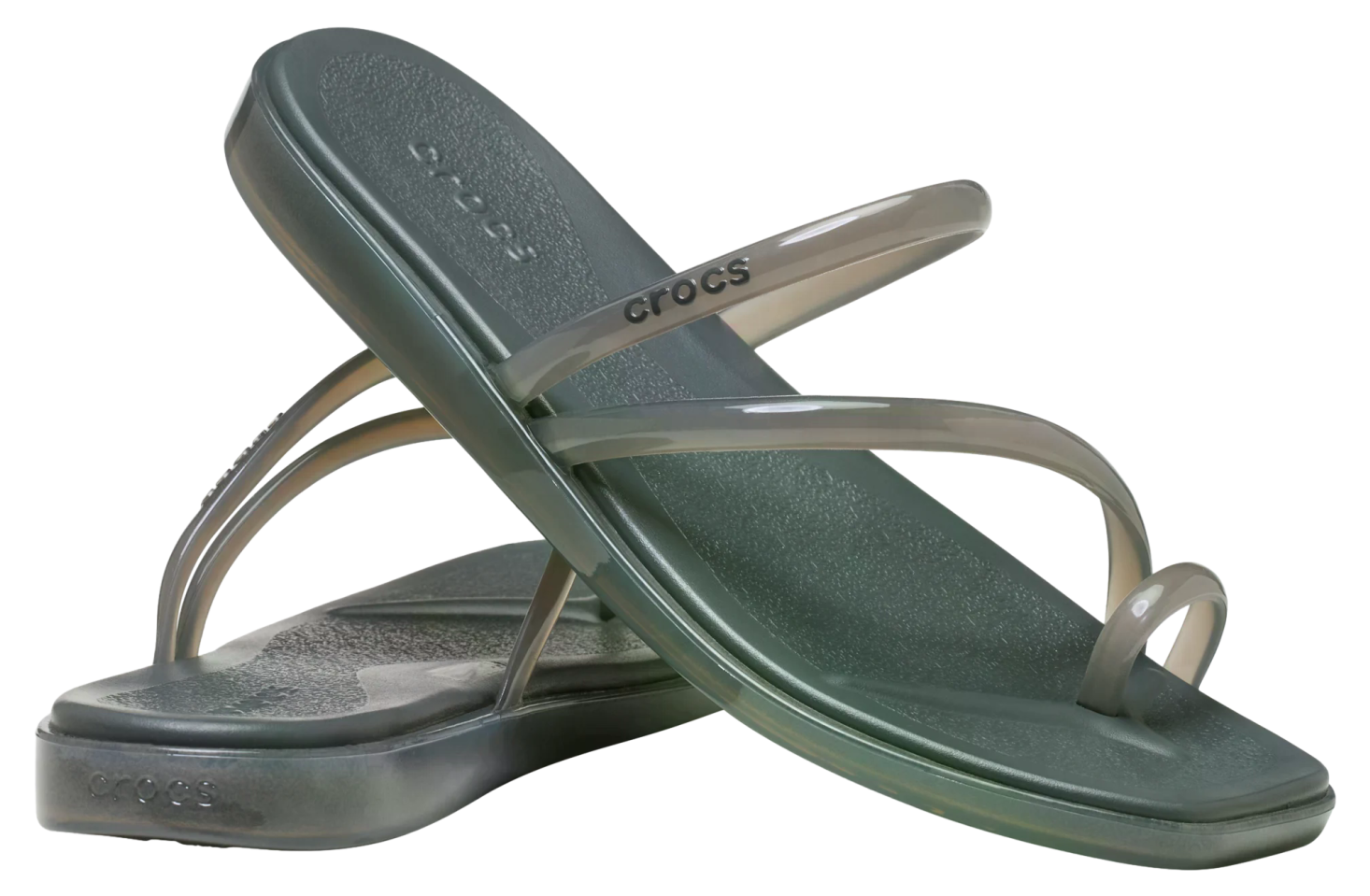 Crocs Miami Jelly Toe Loop Sandal WMNS Carbon Jelly