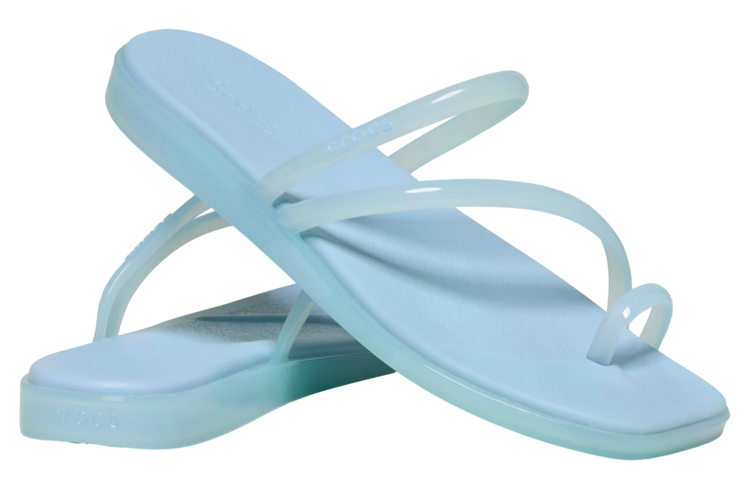 Crocs Miami Jelly Toe Loop Sandal WMNS Sky Blue Jelly